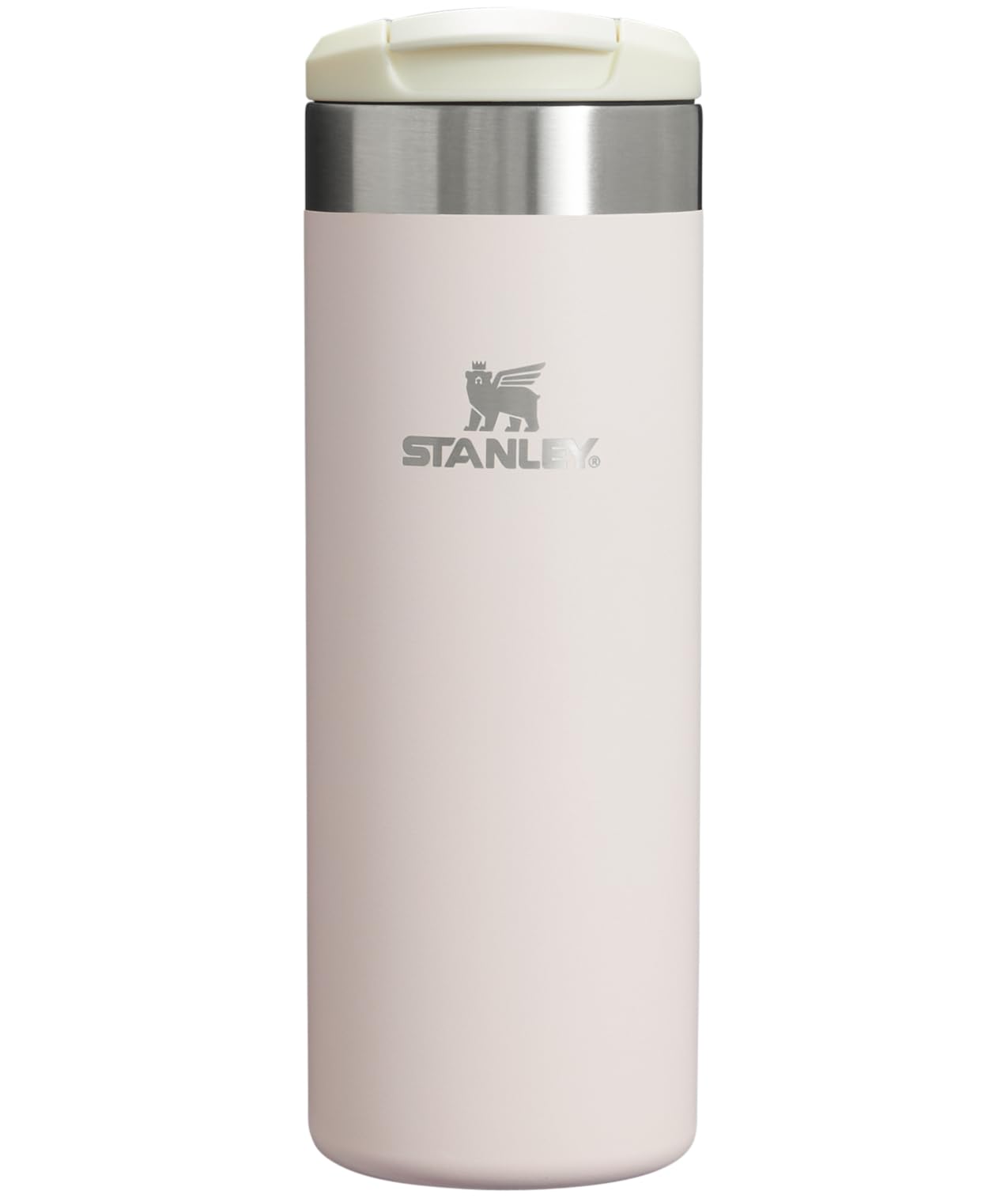 Stanley AeroLight Transit Bottle 20 oz | Locking Drink Through Lid | Leak Resistant Water Bottle or Coffee Travel Mug | Lightweight Insulated Stainless Steel | BPA-Free | Rose Quartz