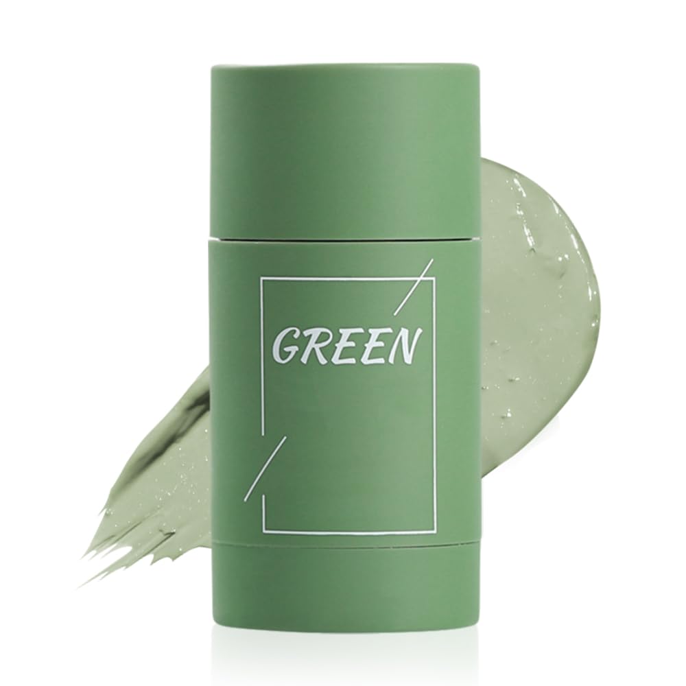 Green Tea Cleaning Paste, 2025 Upgrade Blackhead Remover Mask Green Tea Clay Stick for Face, Green Clay Mask Moisturizing Skin for Men and Women of All Skin Types (1Pcs)