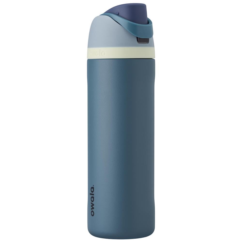 Owala FreeSip Insulated Stainless Steel Water Bottle with Straw, BPA-Free Sports Water Bottle, Great for Travel, 24 Oz, Camo Cool