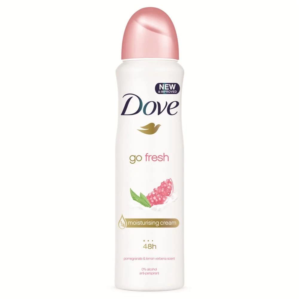 Dove Antiperspirant Spray, International Version, 150 ml (Pack of 10)