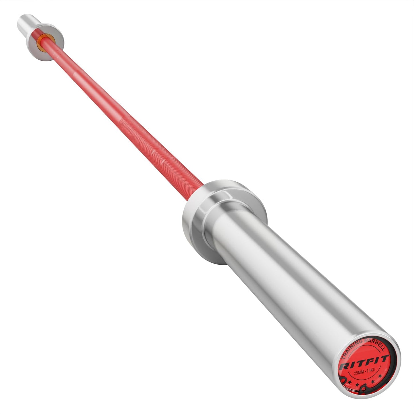 RITFIT 7FT Olympic Barbell for Strength and Weightlifting Training - 2 Inch Olympic Bar for Squat, Deadlift, Bench Press, Curl, Overhead Press - 500lbs/1000lbs/1500lbs Capacity