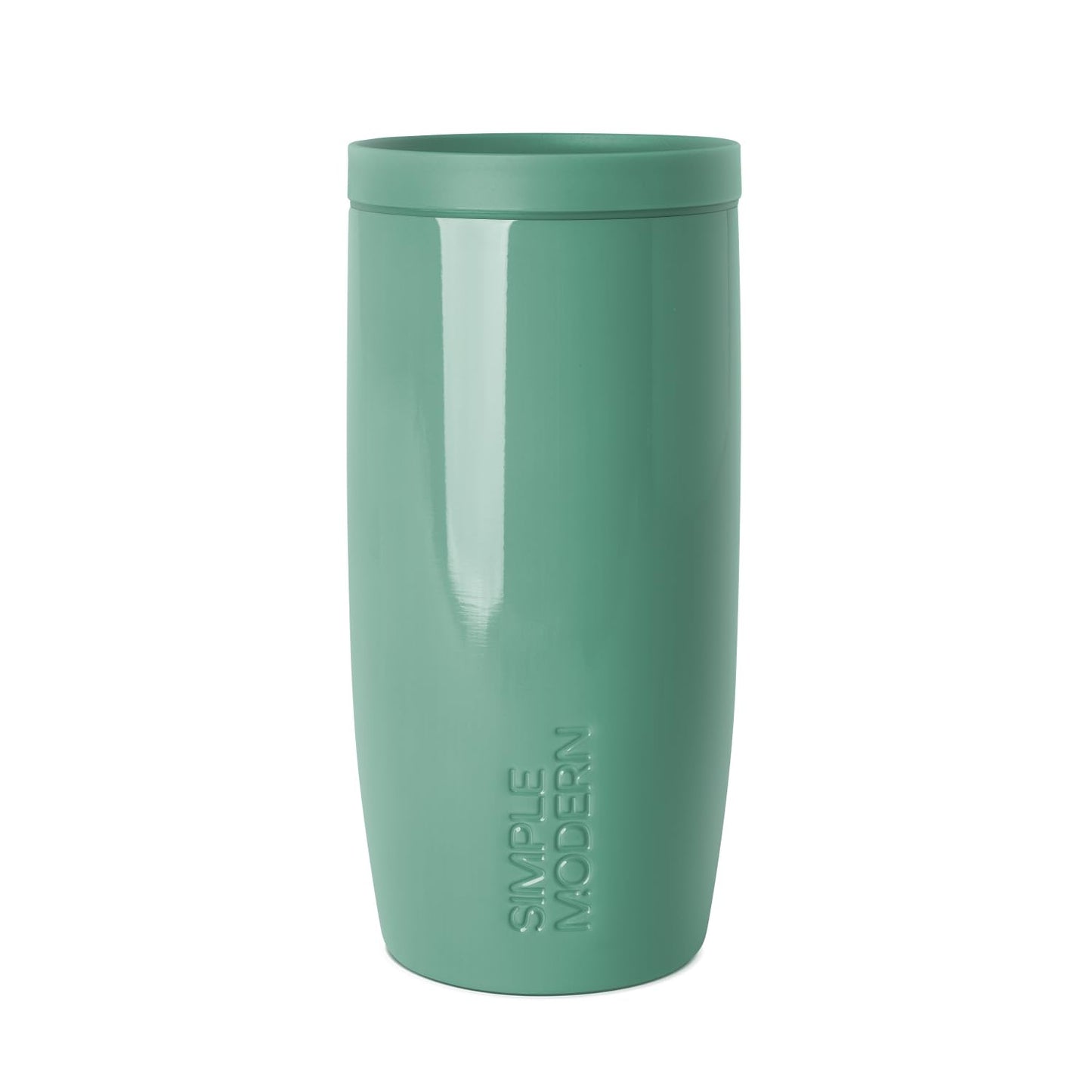Simple Modern Travel Coffee Mug Tumbler with 360° Lid | Ceramic-Lined Insulated Stainless Steel Cold Brew Iced Coffee Cup | Gifts for Women Men Her Him | Voyager Signature | 16oz | Sea Glass Sage