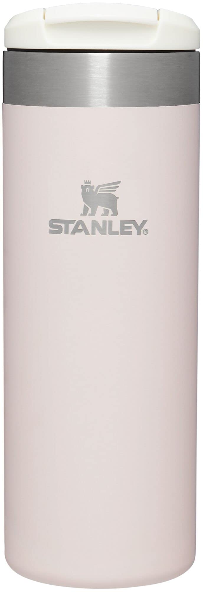 Stanley AeroLight Transit Bottle 20 oz | Locking Drink Through Lid | Leak Resistant Water Bottle or Coffee Travel Mug | Lightweight Insulated Stainless Steel | BPA-Free | Rose Quartz