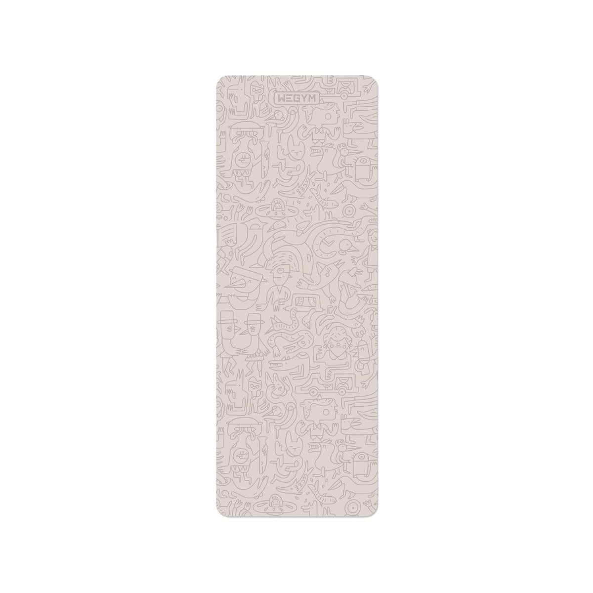 4mm Cushioned Exercise Mat for Yoga & Pilates - Anti Slip, Polyurethane with Suede Top & Carrying Strap