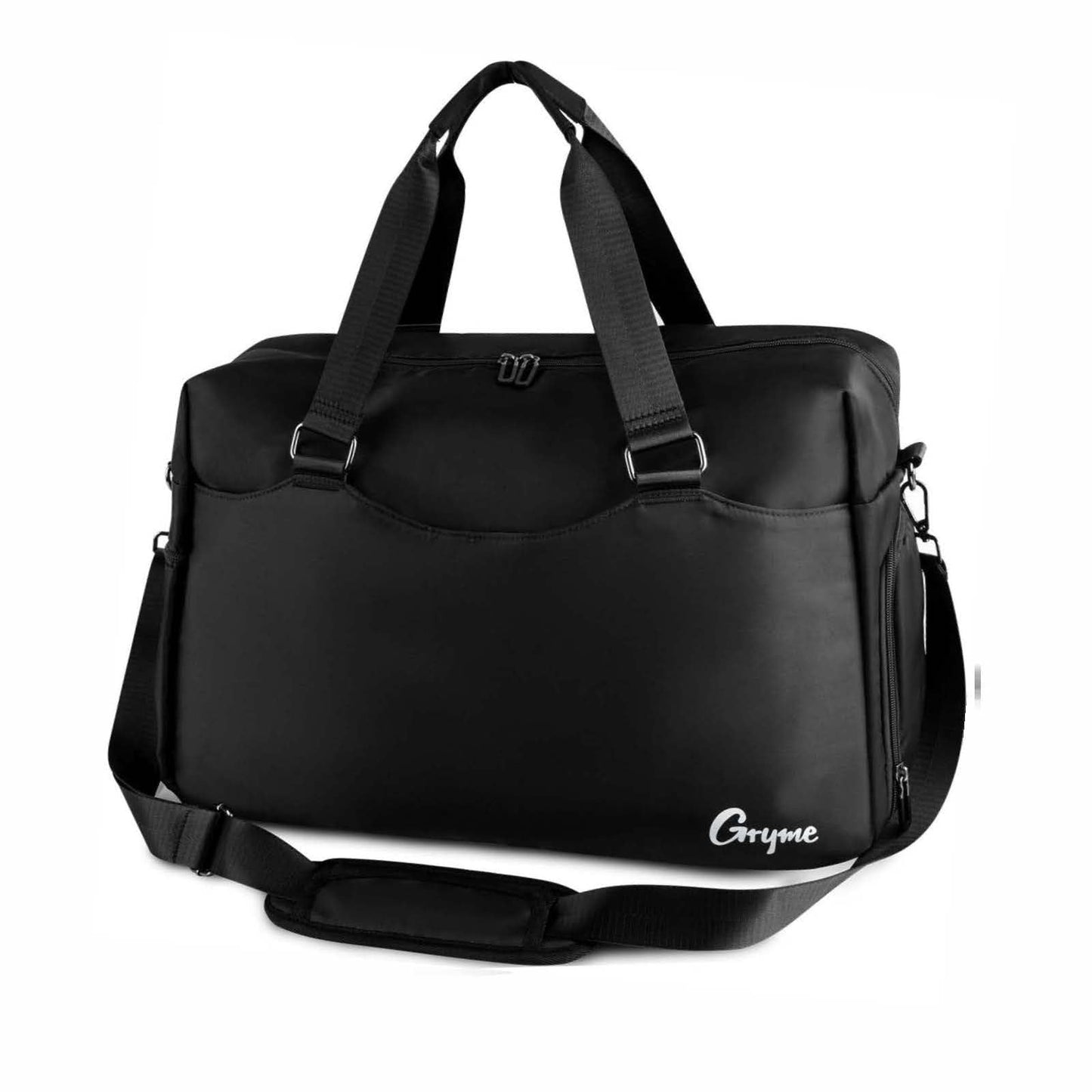 Gryme 15 Inch Small Gym Bag with Shoes Compartment and Wet Pocket, Mini Duffle Bag for Men & Women, Small Sports Bag for Travel Carry On, Swimming, Workout, Weekender Overnight