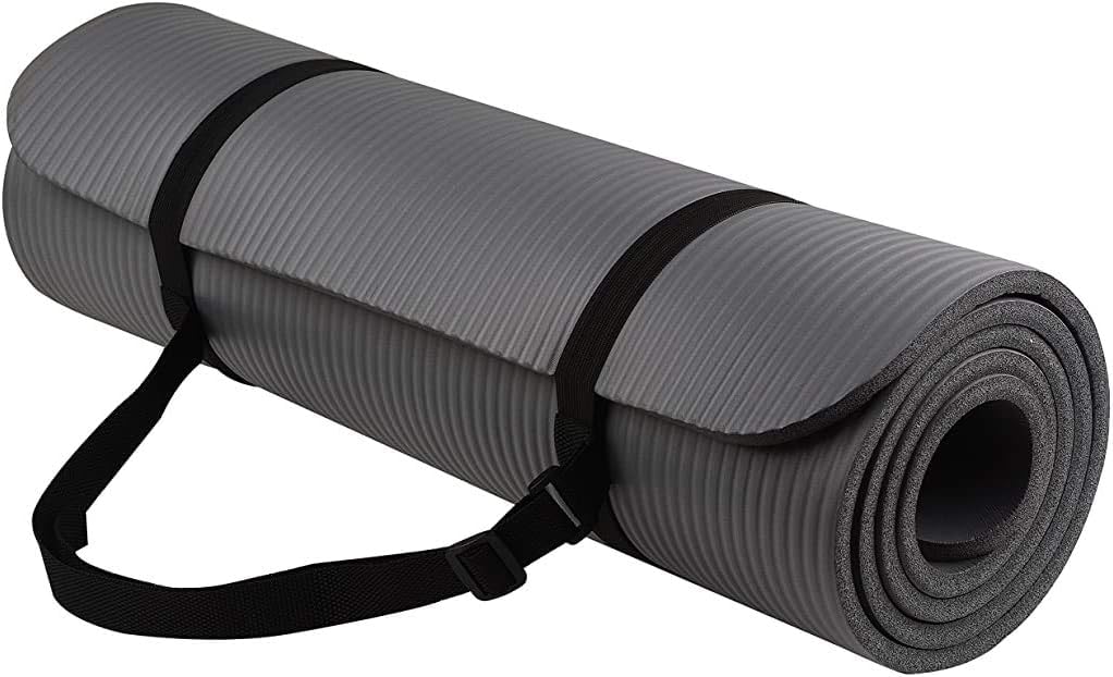 1/2-Inch Extra Thick High Density Anti-Tear Exercise Yoga Mat with Carrying Strap