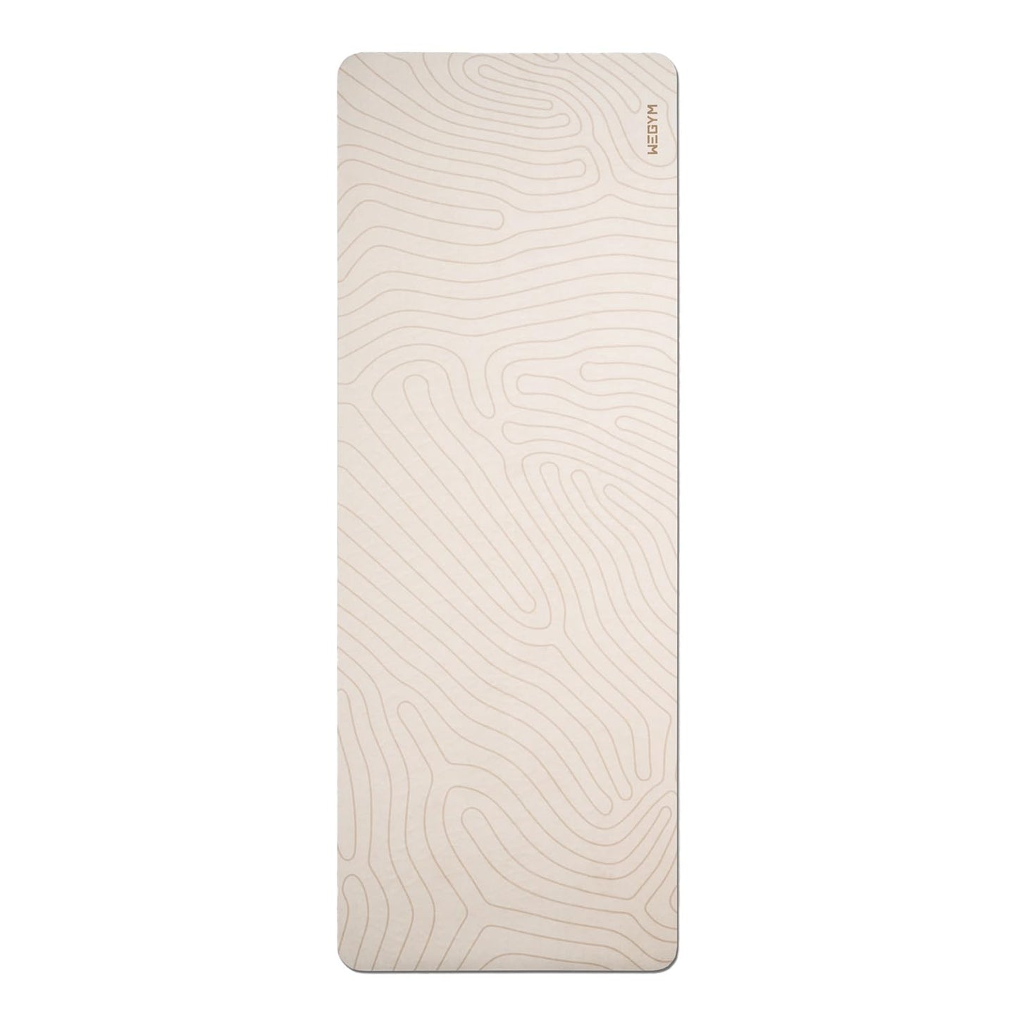 4mm Cushioned Exercise Mat for Yoga & Pilates - Anti Slip, Polyurethane with Suede Top & Carrying Strap