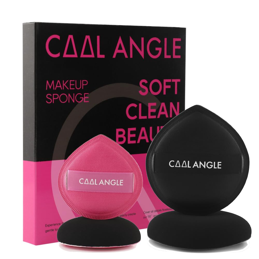 5Pcs Makeup Sponge For Foundation Concealer And Powder, Latex Free Blender Sponge For Natural And Easy Makeup Soft Long-lasting And Beginner-friendly, Green, Medium