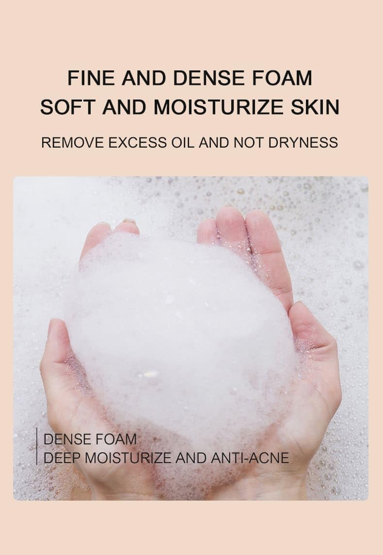 Mashata Amino Acid Facial Cleanser - 10.14oz Gentle Foaming Face Wash for Oily, Sensitive and Acne-Prone Skin - Hydrating Vegan Skincare with Natural Ingredients