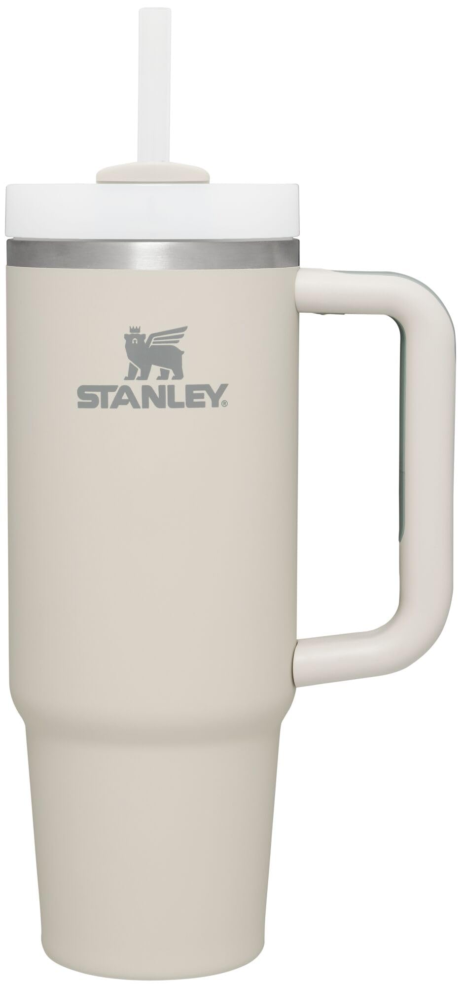 STANLEY Quencher H2.0 Tumbler with Handle and Straw 40 oz | Flowstate 3-Position Lid | Cup Holder Compatible for Travel | Insulated Stainless Steel Cup | BPA-Free | Black Chroma