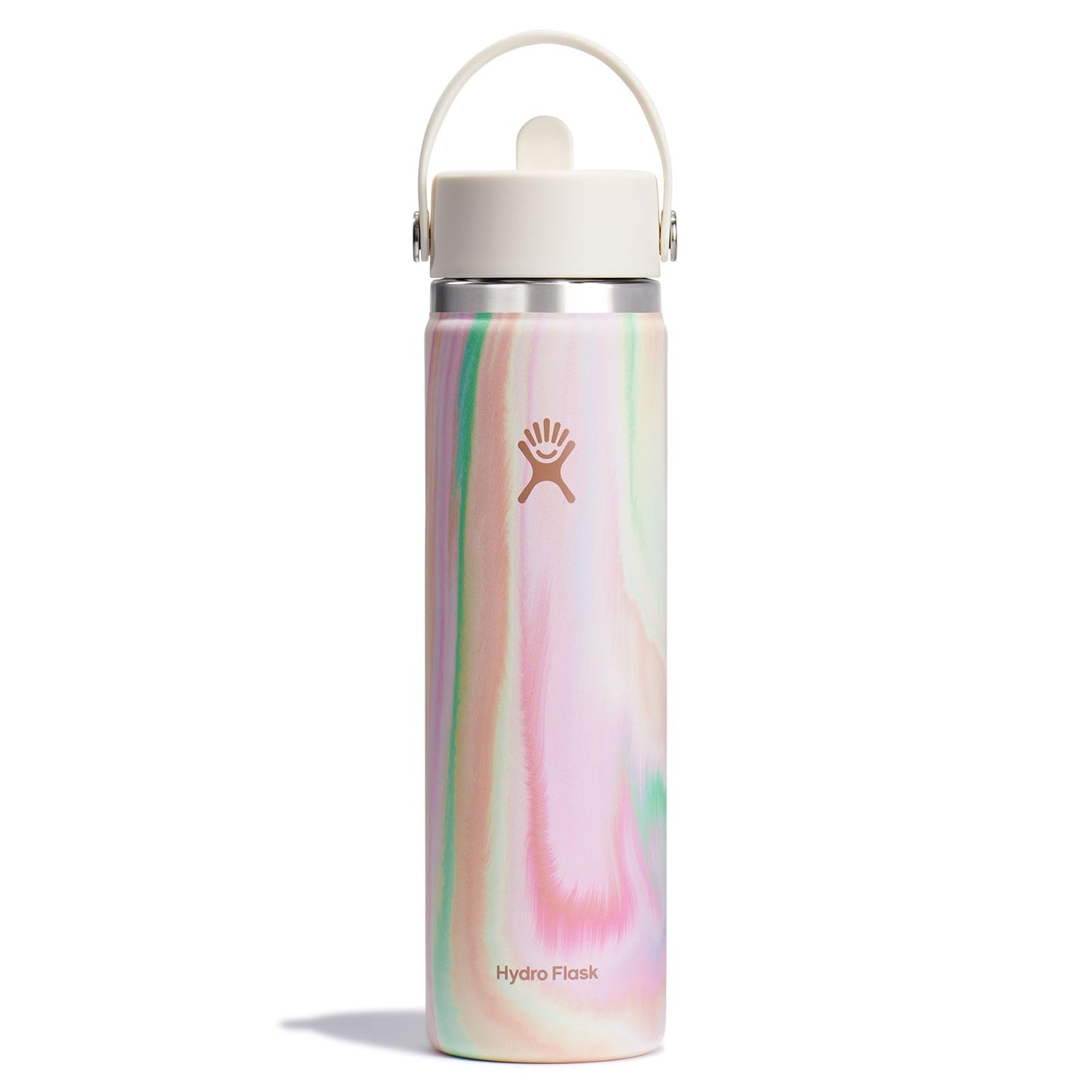 Hydro Flask 32 Oz Wide Flex Straw Cap Bottle - Insulated Stainless Steel - Wide Straw Lid, Non Spill, Leakproof in Jelly Pink