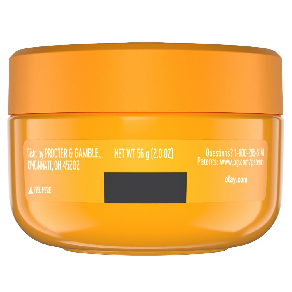 Olay Vitamin C Face Moisturizer, Bright & Even Lightweight Cream for Women - Brightens, Hyrdates, Evens Tone & Texture, Glowing Skin Care - Recyclable Sustainable Eco Jar, Non-Greasy, 2 Oz