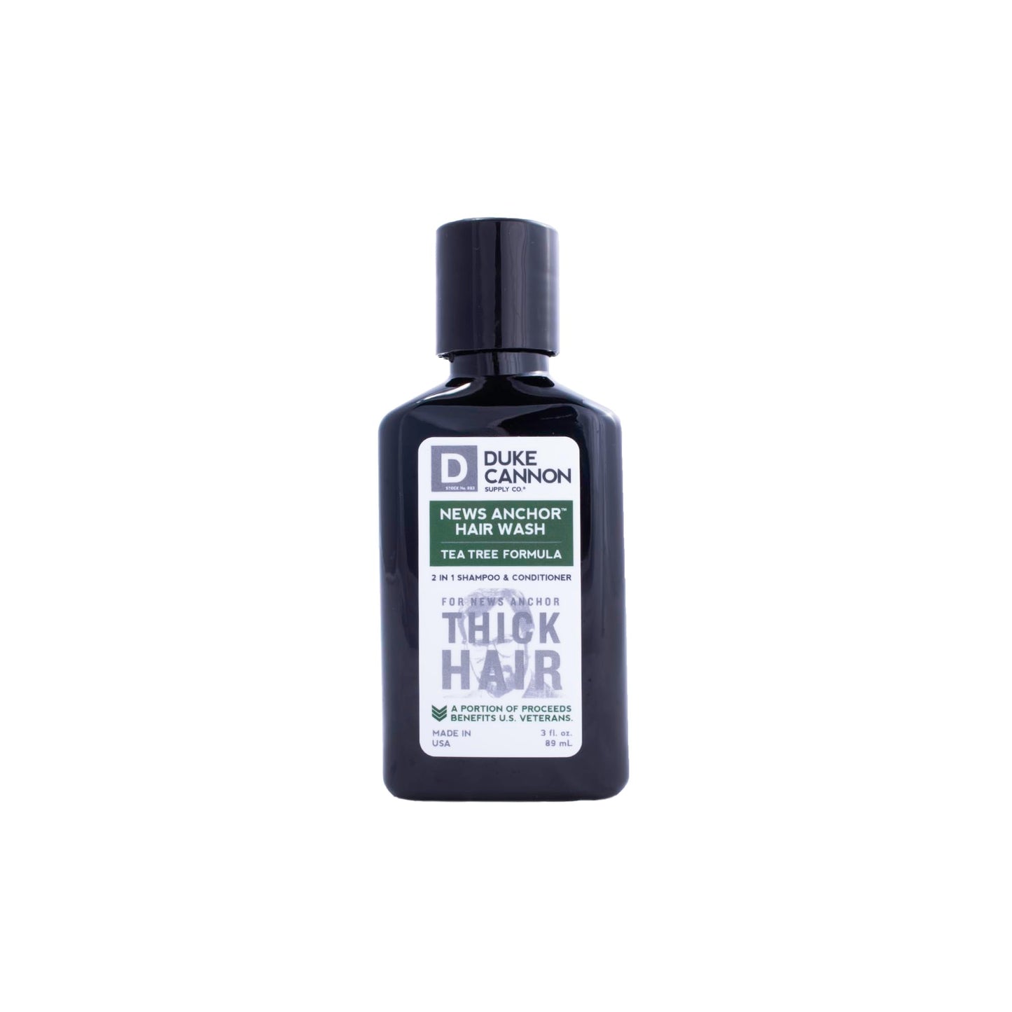 Duke Cannon News Anchor 2-in-1 Hair Wash - Bay Rum, 10 fl. oz, Stimulating Hair Shampoo & Conditioner