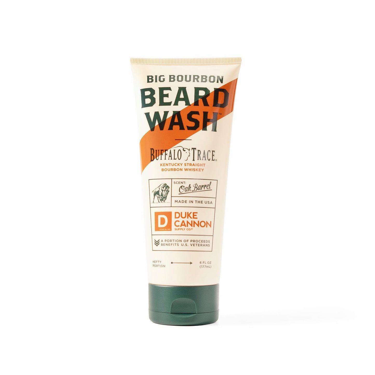 Duke Cannon Supply Co. Big Bourbon Beard Wash - Oak Barrel Scent, Strengthen, Rejuvenate, Soften and Condition (Pack of 3-6 Fl Oz.)