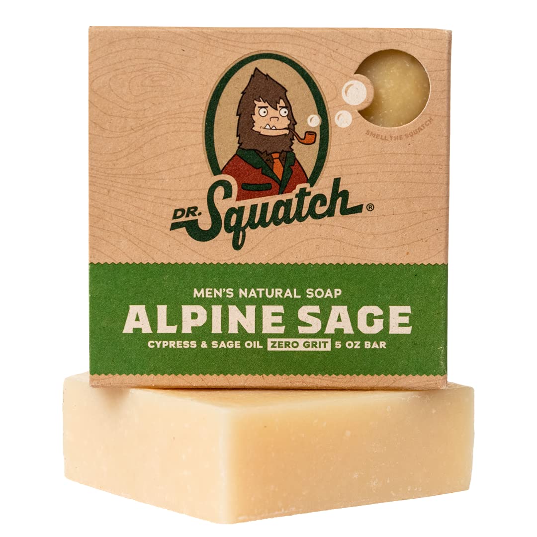 Dr. Squatch All Natural Bar Soap for Men with Zero Grit, Bay Rum
