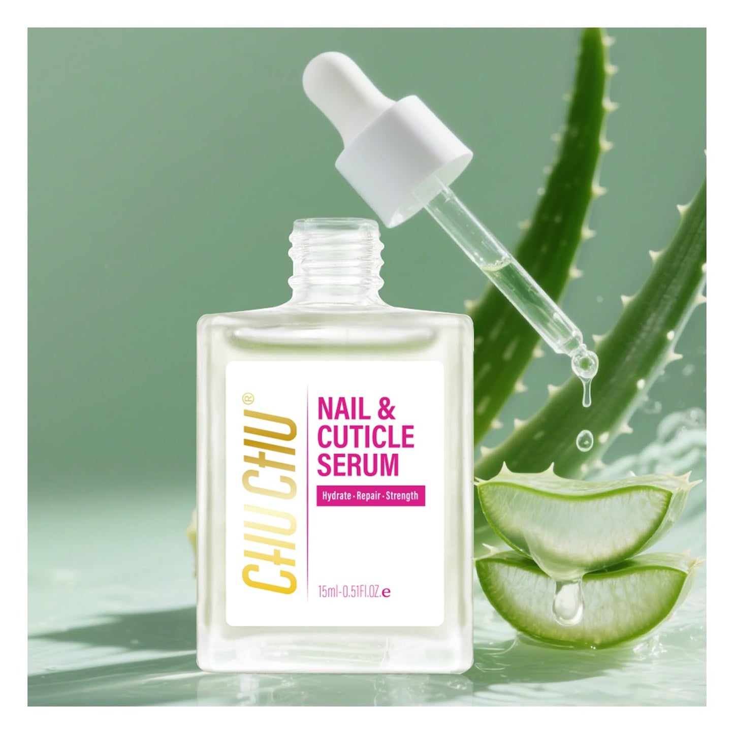 CHUCHU Nail Growth and Strengthening Serum: Fast Absorbing Honey Milk Fragrance Protein – Cuticle Care Treatment for Women Men Professional Home - Ideal Gift for Nail Care Enthusiasts