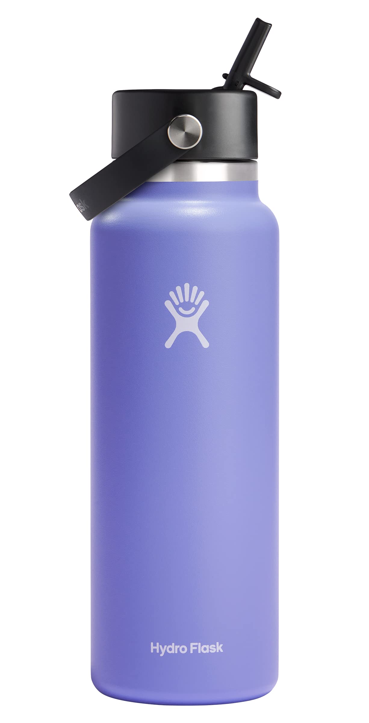 Hydro Flask 32 Oz Wide Flex Straw Cap Bottle - Insulated Stainless Steel - Wide Straw Lid, Non Spill, Leakproof in Jelly Pink