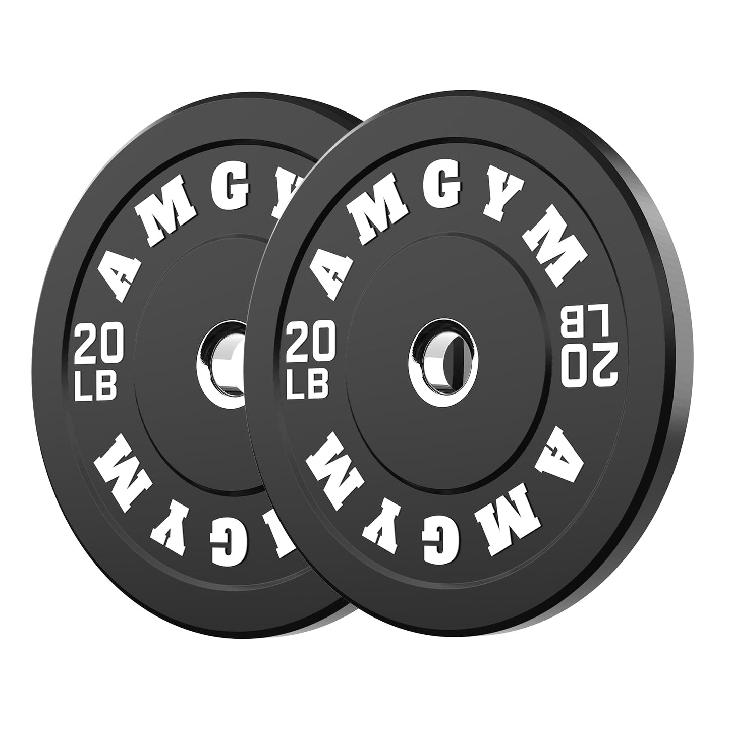 2 Inch Bumper Plates,10-500lbs,Barbell Rubber Olympic Weight Plates Set for Home Gym, Strength Training & Weight Lifting, Multiple Options Colors