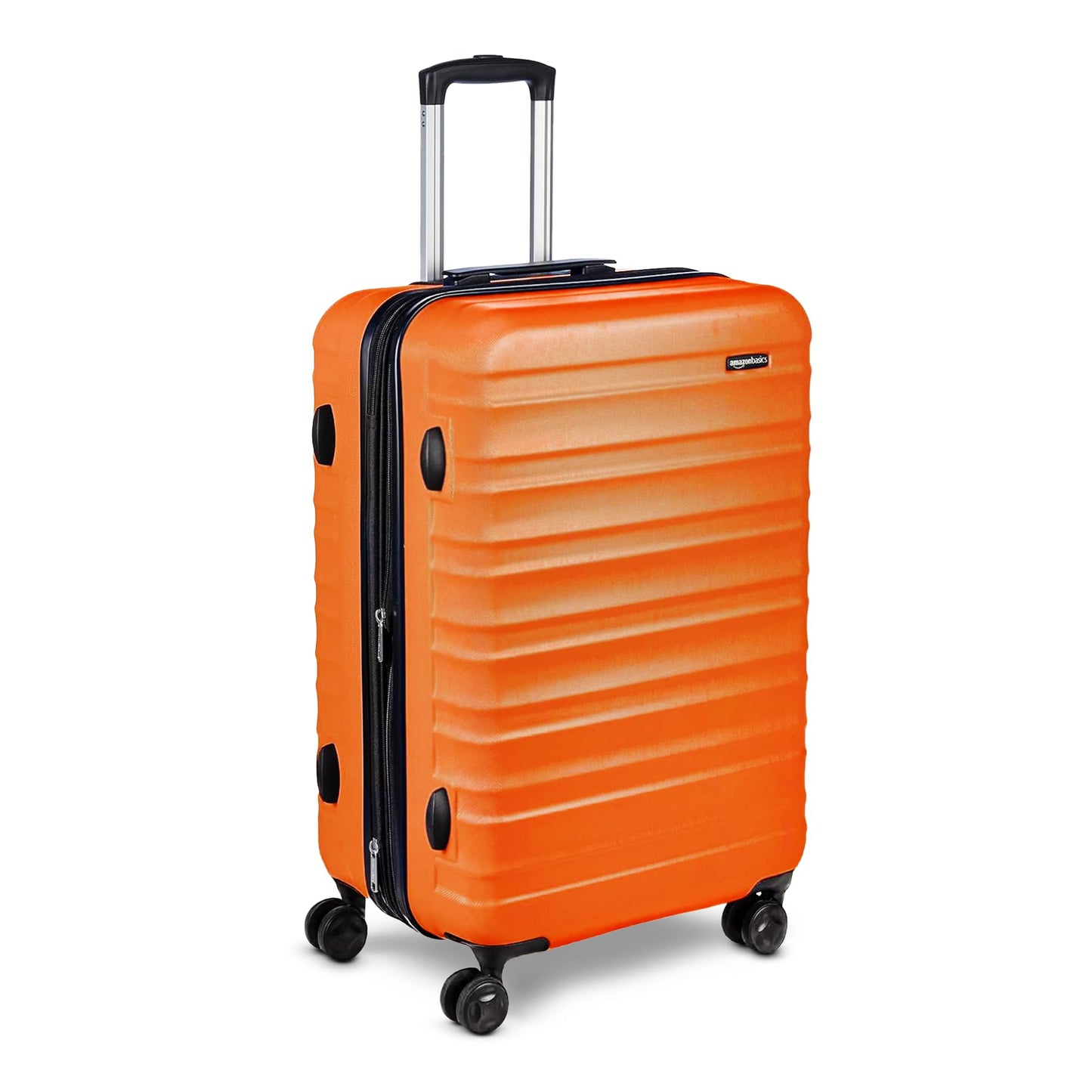 Amazon Basics 3-Piece Set (21", 26", 30"), Hardshell Suitcases With Wheels, Expandable For Up to 25% More Space, With Scratch-Resistant Surface, Four Multi-directional Wheels, Navy Blue