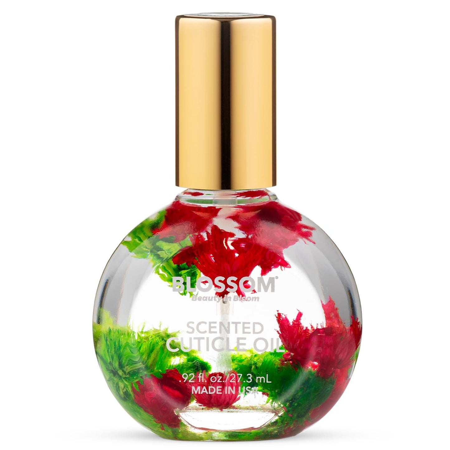 Blossom Cuticle Oil for Nails, Hydrating, Moisturizing, Scented Nail Oil Cuticle Care, Infused with Real Flowers, Made in USA, 0.5 fl. oz, Rose
