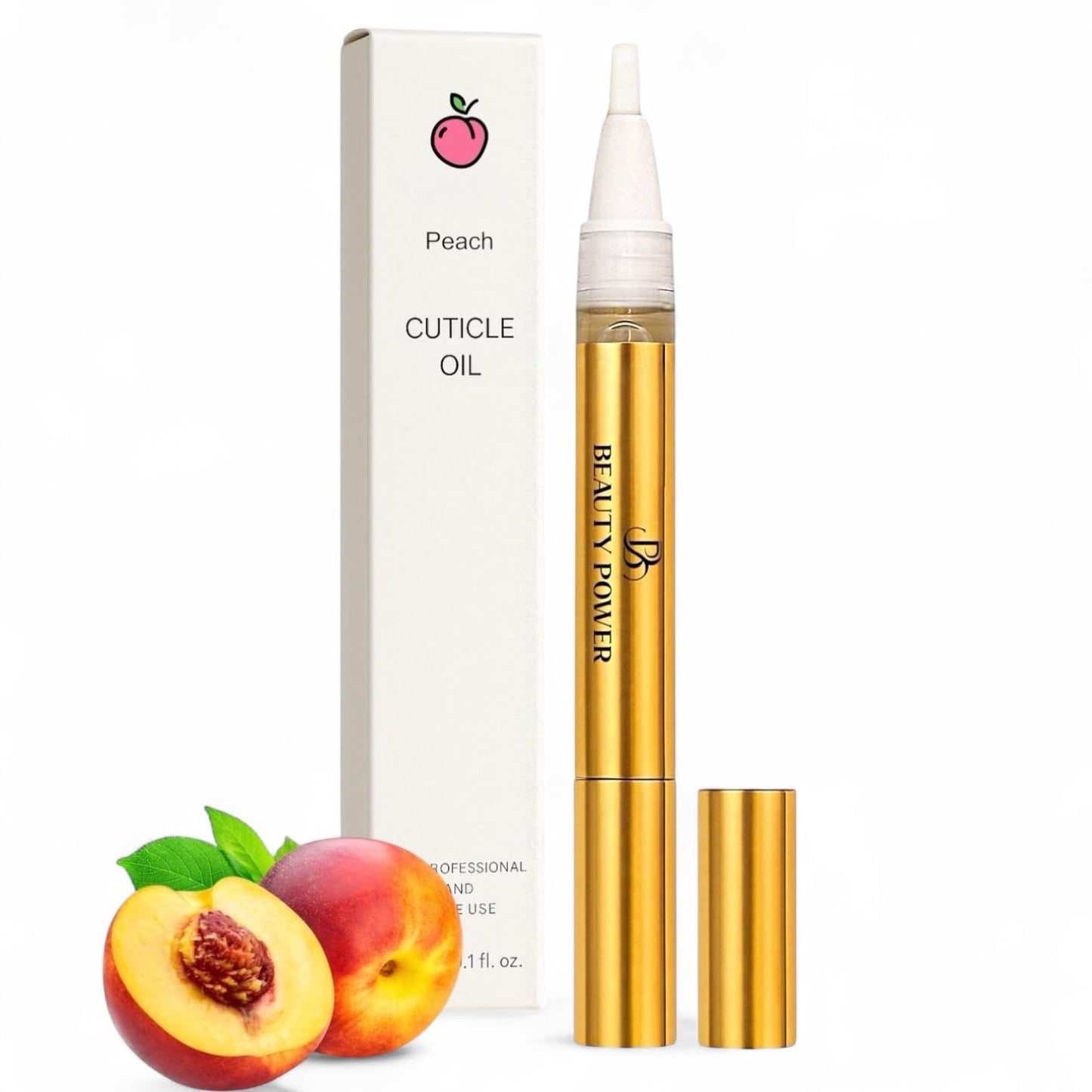 Nail Oil Cuticle Pen - Fragrance Free - Nail Strengthener & Growth Serum with Vitamin A, D, E, B5, Grapeseed & Natural Oils - Repair for Brittle, Peeling, Thin Nails (No Scent)