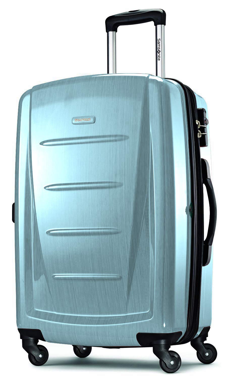 Samsonite Winfield 2 Hardside Expandable Luggage with Spinner Wheels, Burgundy, Checked-Medium 24-Inch