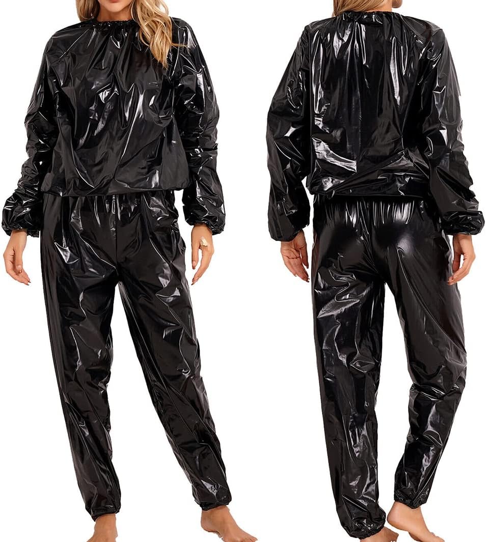 Heavy Duty Sauna Suit Men Women Weight Loss Exercise Slimming Gym Fitness Workout Anti-Rip Sweat Suit