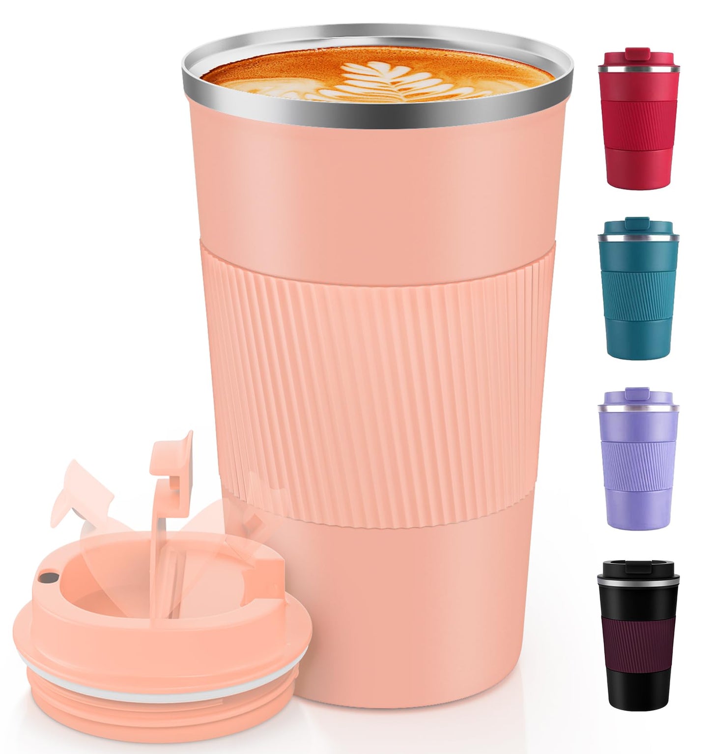 Coffee Mug 12oz - Insulated Travel Mug Spill Proof with Leakproof Lid Vacuum Stainless Steel Travel Coffee Mug Water Tumbler to GO, Reusable Coffee Cup for Men and Women for Hot & Cold Drinks