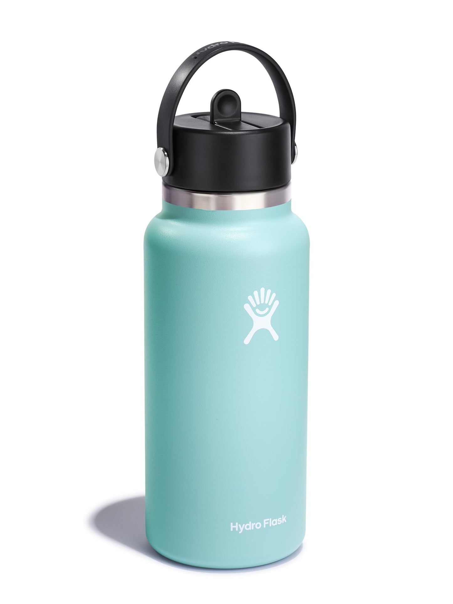 Hydro Flask 32 Oz Wide Flex Straw Cap Bottle - Insulated Stainless Steel - Wide Straw Lid, Non Spill, Leakproof in Jelly Pink