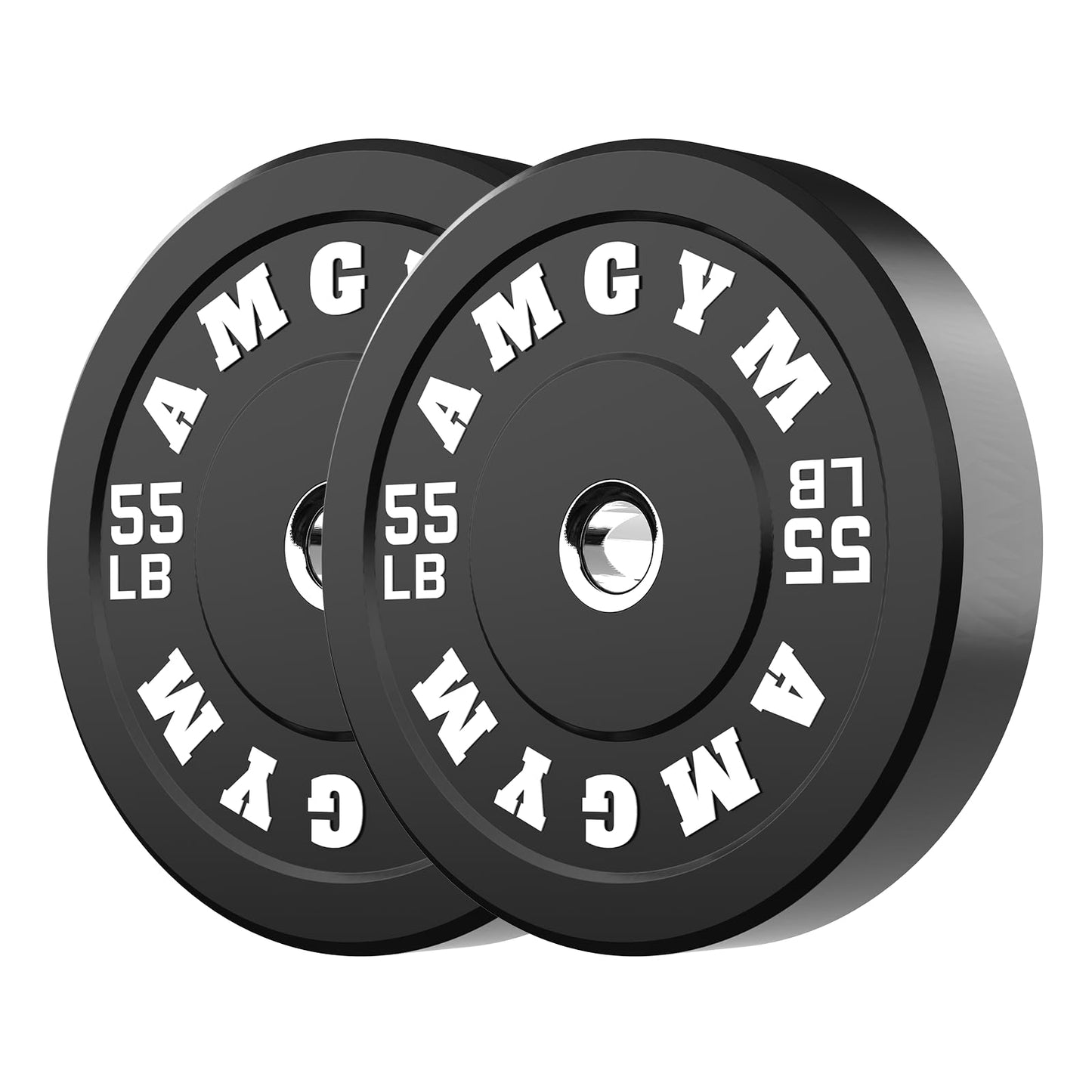 2 Inch Bumper Plates,10-500lbs,Barbell Rubber Olympic Weight Plates Set for Home Gym, Strength Training & Weight Lifting, Multiple Options Colors