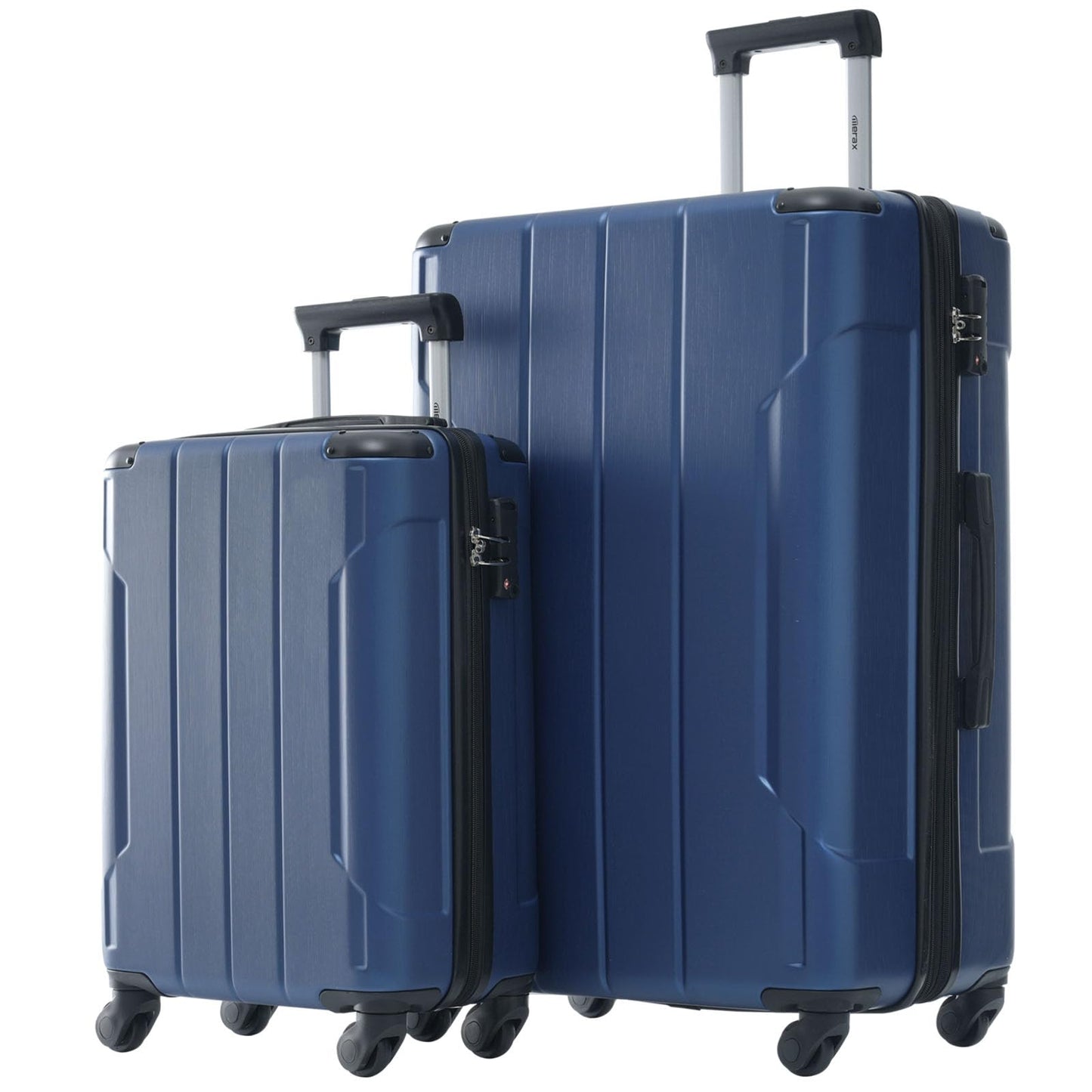 Merax Luggage Sets 3-Piece Hardshell with Spinner Wheels Lightweight Suitcase with Corner Guards (Green, 20/24/28)