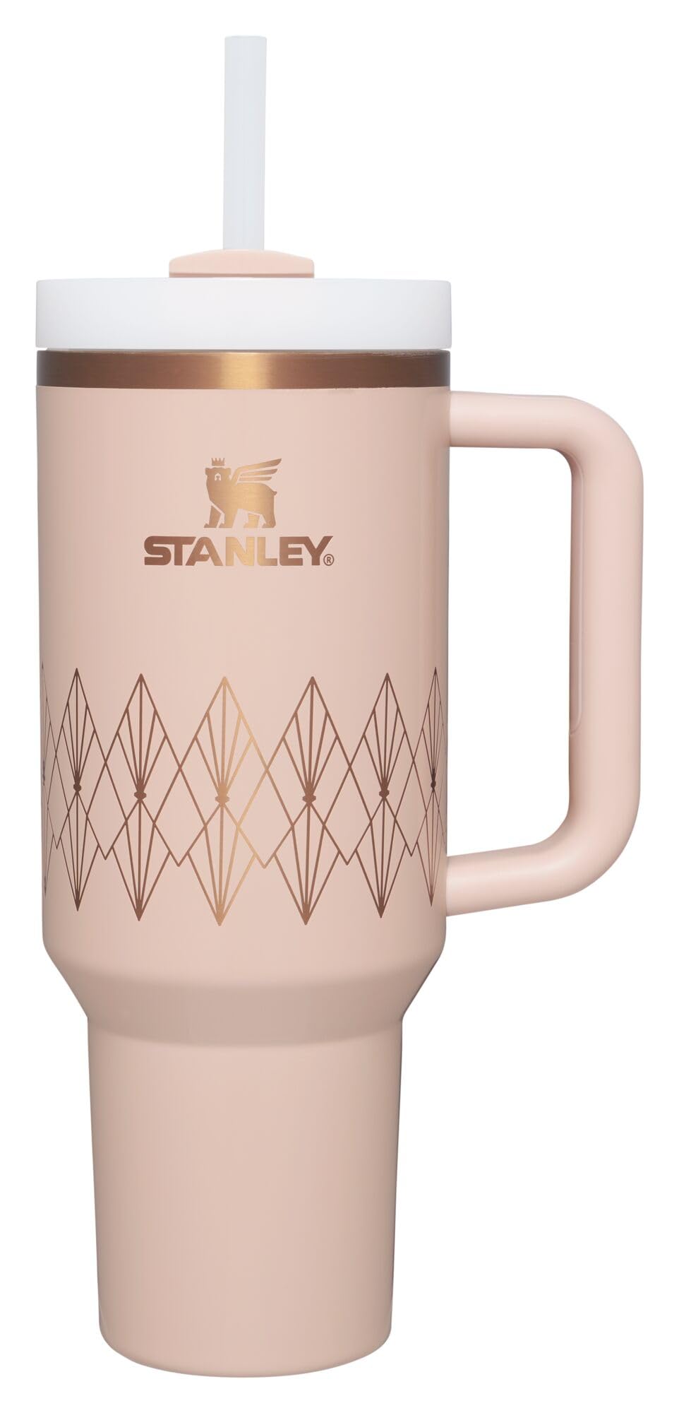 STANLEY Quencher H2.0 Tumbler with Handle and Straw 40 oz | Flowstate 3-Position Lid | Cup Holder Compatible for Travel | Insulated Stainless Steel Cup | BPA-Free | Black Chroma