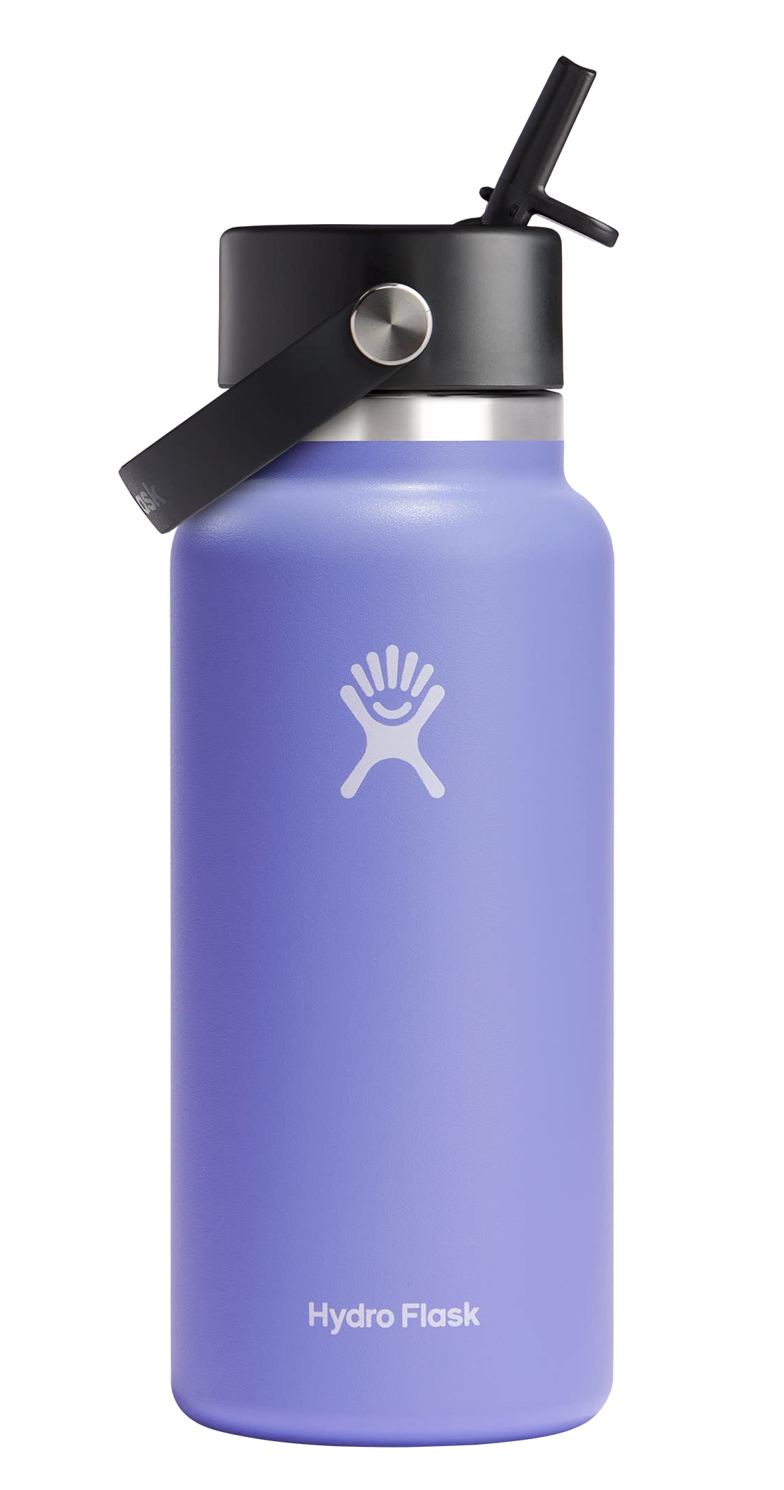 Hydro Flask 32 Oz Wide Flex Straw Cap Bottle - Insulated Stainless Steel - Wide Straw Lid, Non Spill, Leakproof in Jelly Pink