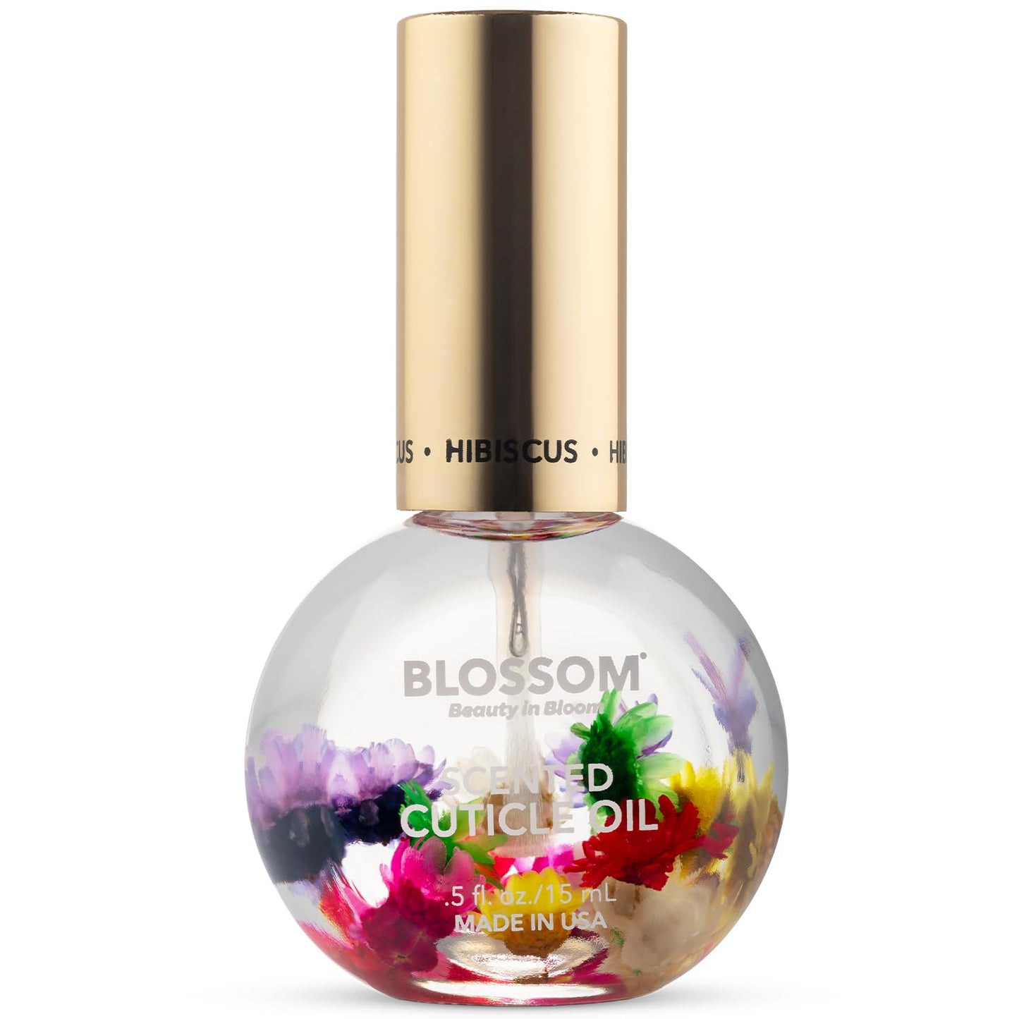 Blossom Cuticle Oil for Nails, Hydrating, Moisturizing, Scented Nail Oil Cuticle Care, Infused with Real Flowers, Made in USA, 0.5 fl. oz, Rose