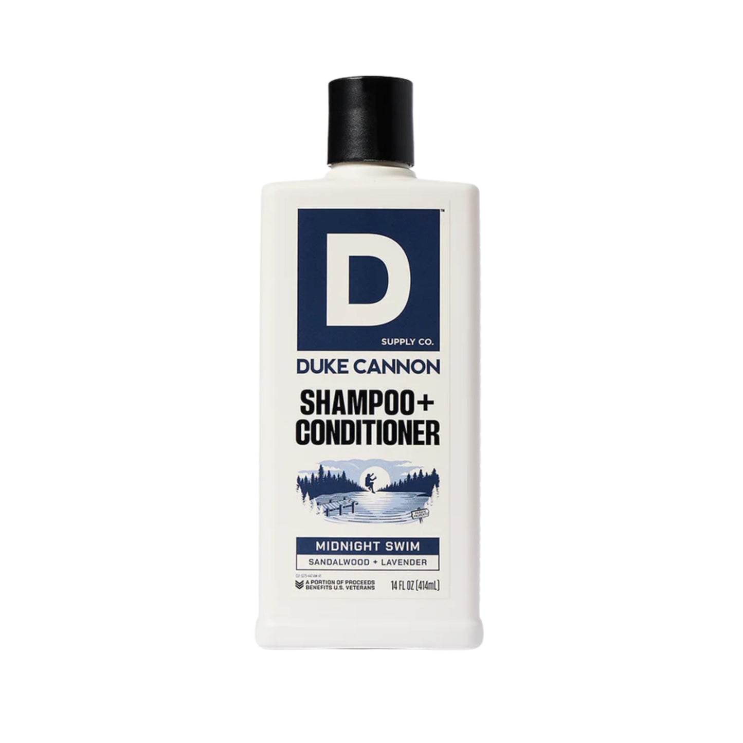 Duke Cannon Supply Co. 2-in-1 Hair Wash - Masculine Scent - Gentle Cleansing Hair Wash For Men - Stimulating Hair Shampoo & Conditioner - Strengthens Hair - Naval Diplomacy - 2 Pack (14 oz)