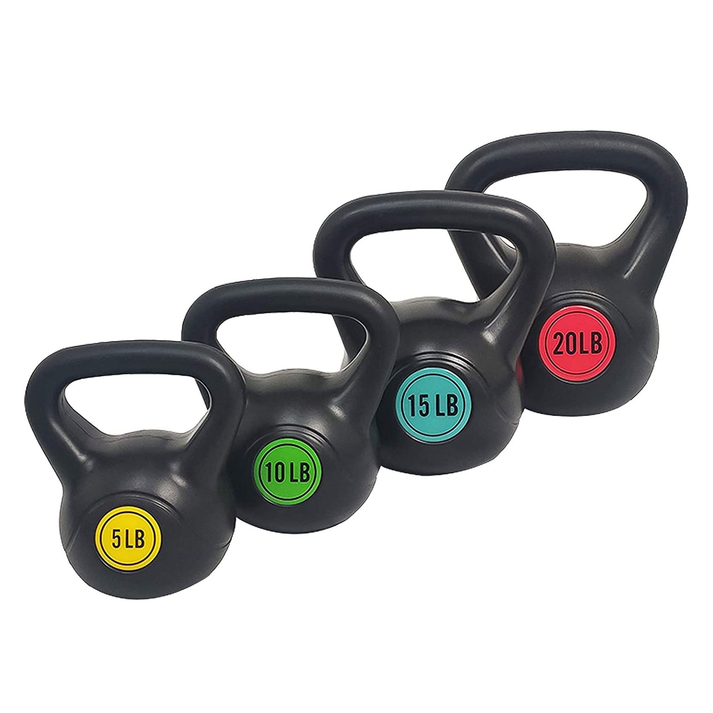 BalanceFrom Wide Grip Kettlebell Exercise Fitness Weight Set, Multiple Sizes