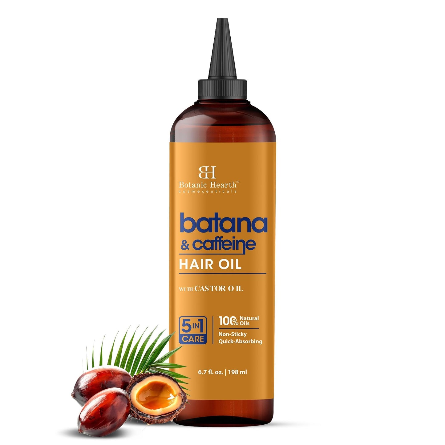 Botanic Hearth 100% Pure Rosemary Oil For Hair (6.7 fl oz) Infused With Biotin, Jojoba & castor Oil | Nourishing & Volumizing | Non GMO Verified