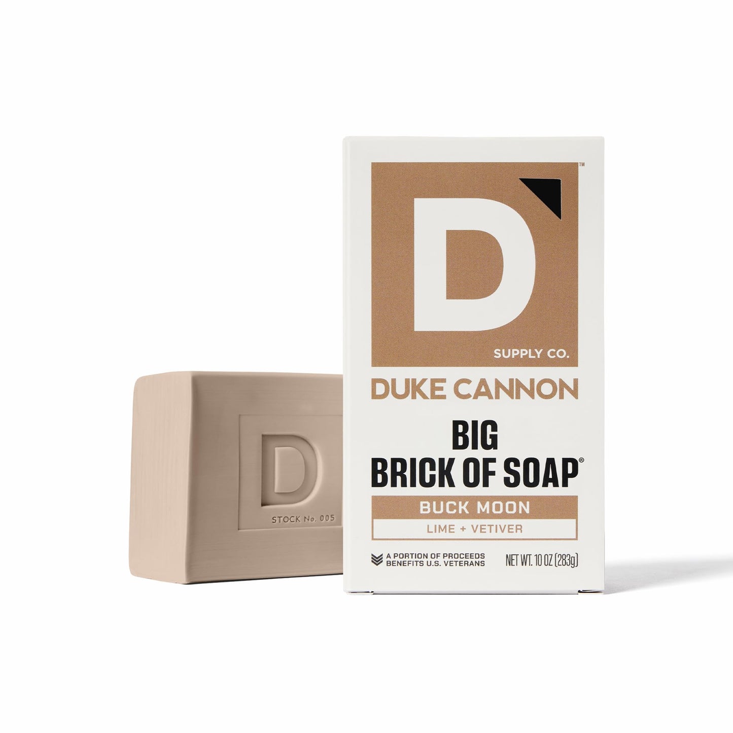 Duke Cannon Supply Co. Extra Large Bar Soap - Men's Natural Bar Soap with a Masculine Scent - USA-Made Soap for Men - All Skin Types - Big Brick of Soap - Gun Smoke (10 oz)