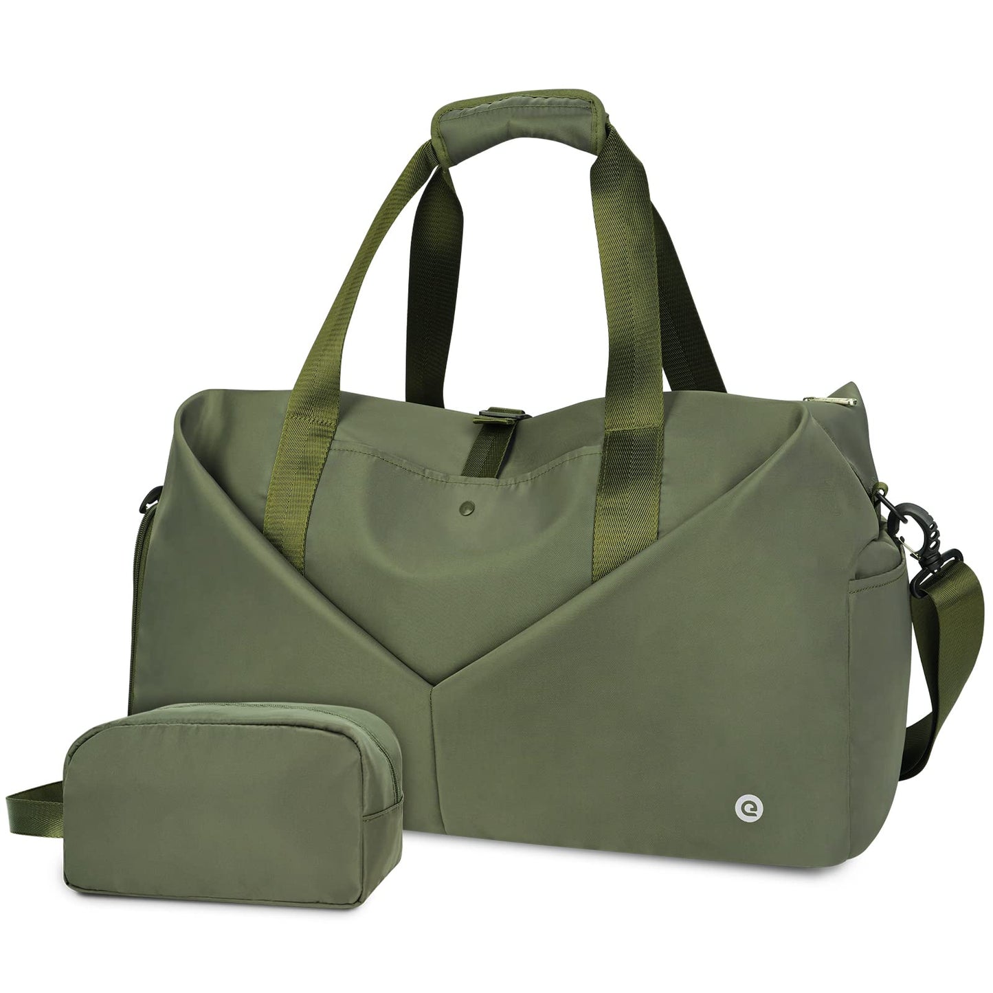 Ceneda 20" Gym Duffel Bag with Wet Pocket Shoes Compartment Portable Overnight Weekender Bag Travel bag Yoga Bag for Women (Celadon)