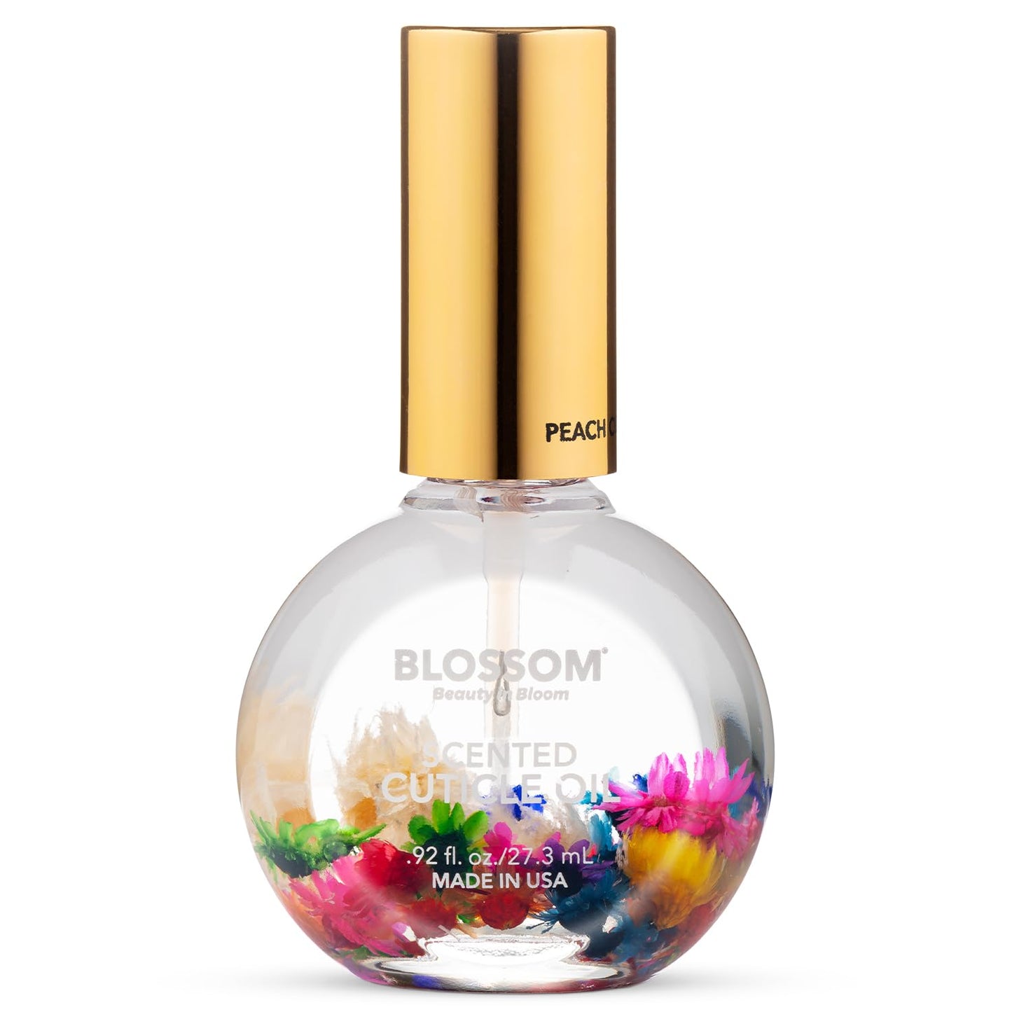 Blossom Cuticle Oil for Nails, Hydrating, Moisturizing, Scented Nail Oil Cuticle Care, Infused with Real Flowers, Made in USA, 0.5 fl. oz, Rose