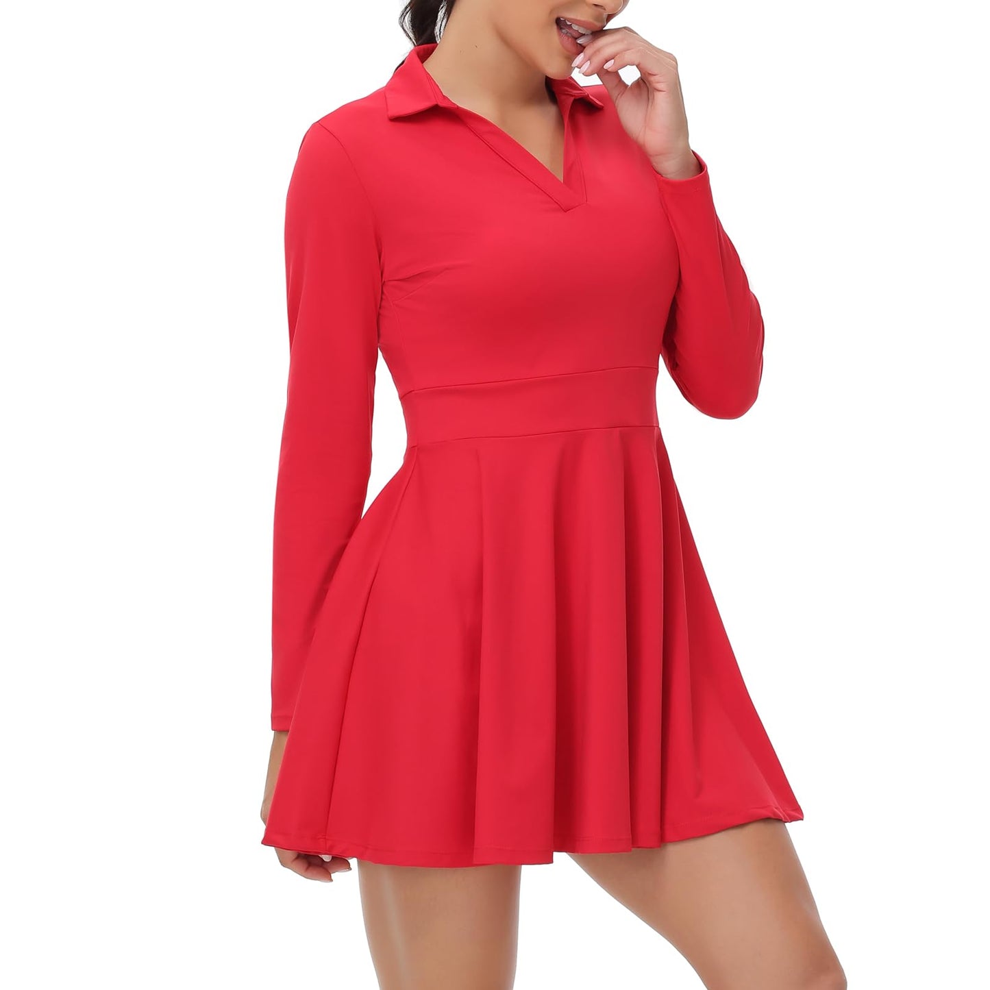 Cute Golf Tennis Dress Workout Athletic Dresses for Women with Shorts Pockets 2 Piece Sets Outfits Summer Clothes