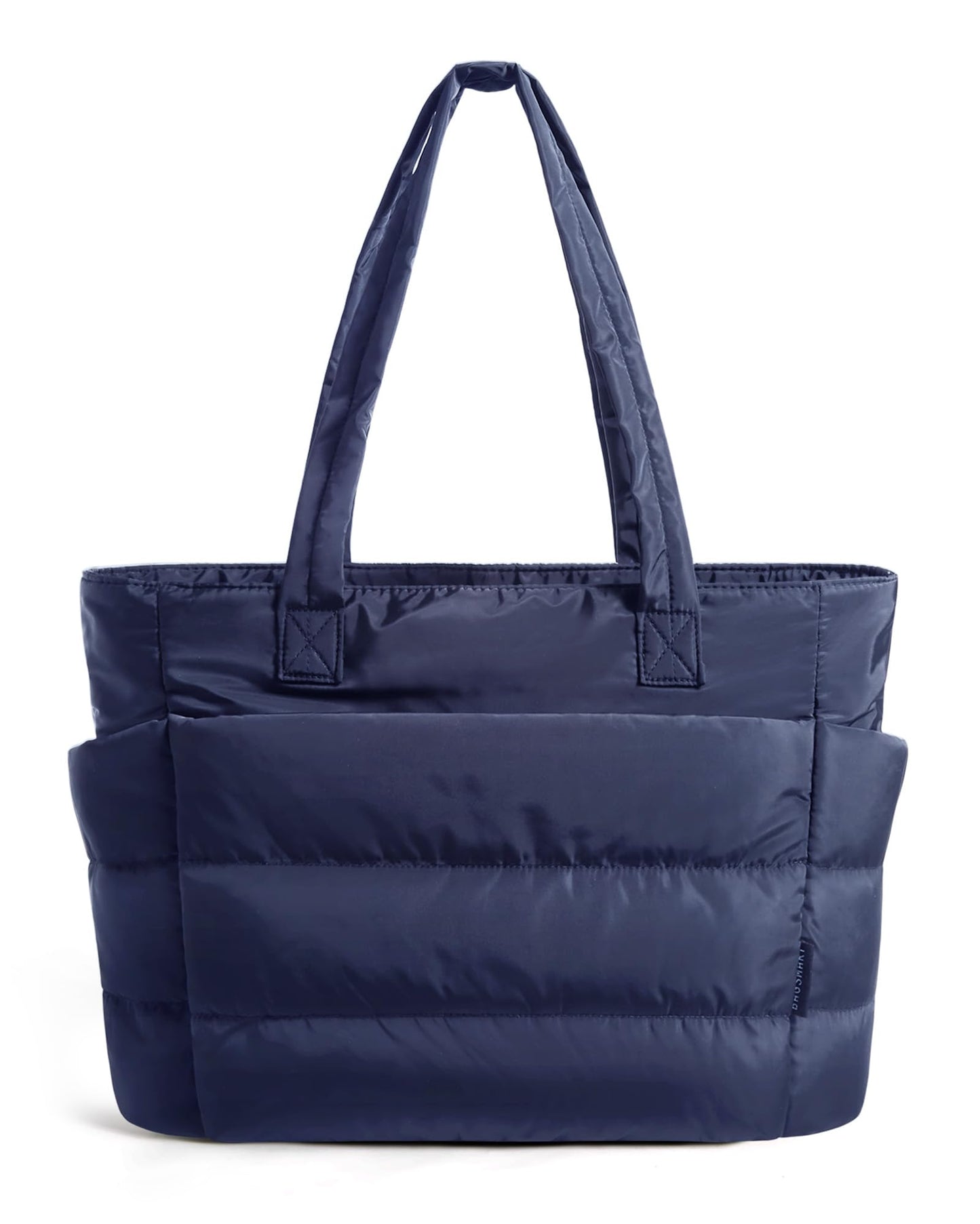 BAGSMART Tote Bag for Women, Lightweight Puffy Tote Bag with Compartments Quilted Shoulder Bag Handbag for Travel, Work, Gym