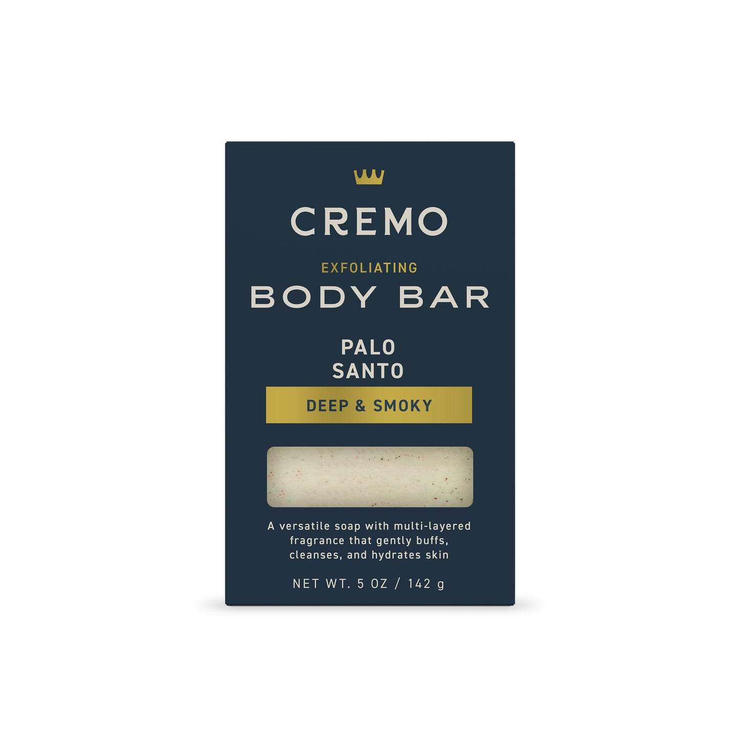 Cremo Exfoliating Body Bar for Men, Italian Bergamot Scent, Multi-Layered Fragrance That Buffs, Cleanses and Hydrates Skin, 5oz