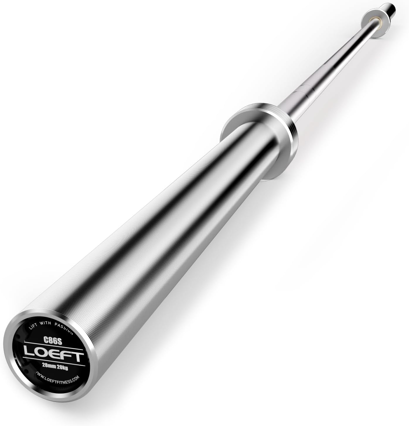 7ft Olympic Barbell, 45 lb Barbell for Powerlifting and Weightlifting, 2000 lbs Weight Capacity 215K PSI Weight Bar Fit 2" Weights for Squat, Bench Press, Deadlift