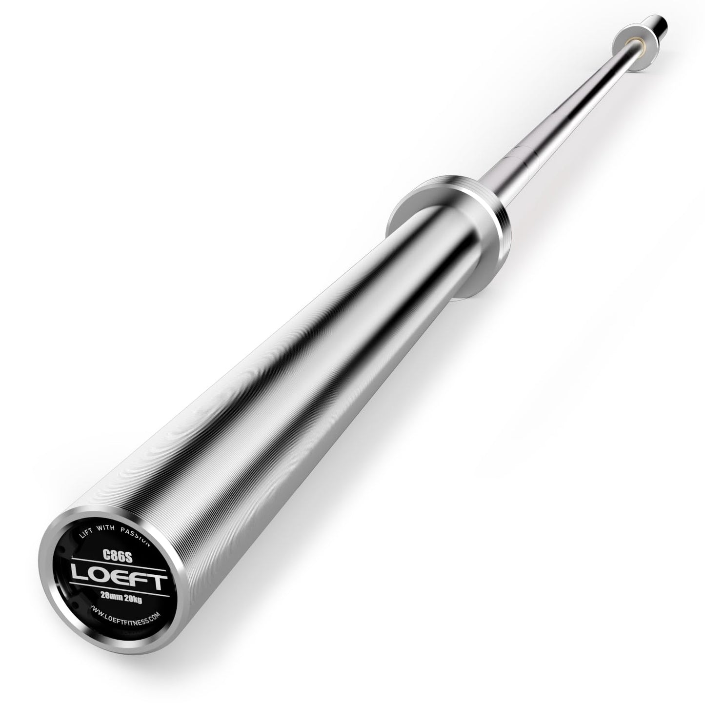 7ft Olympic Barbell, 45 lb Barbell for Powerlifting and Weightlifting, 2000 lbs Weight Capacity 215K PSI Weight Bar Fit 2" Weights for Squat, Bench Press, Deadlift