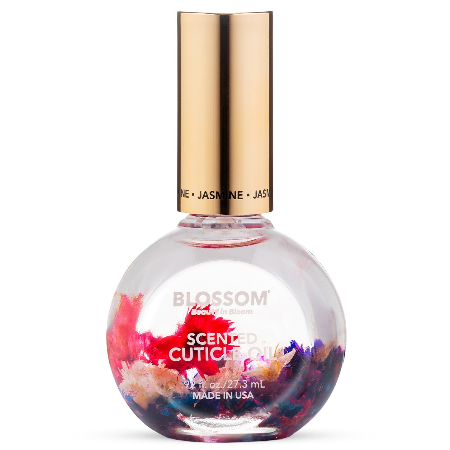 Blossom Cuticle Oil for Nails, Hydrating, Moisturizing, Scented Nail Oil Cuticle Care, Infused with Real Flowers, Made in USA, 0.5 fl. oz, Rose