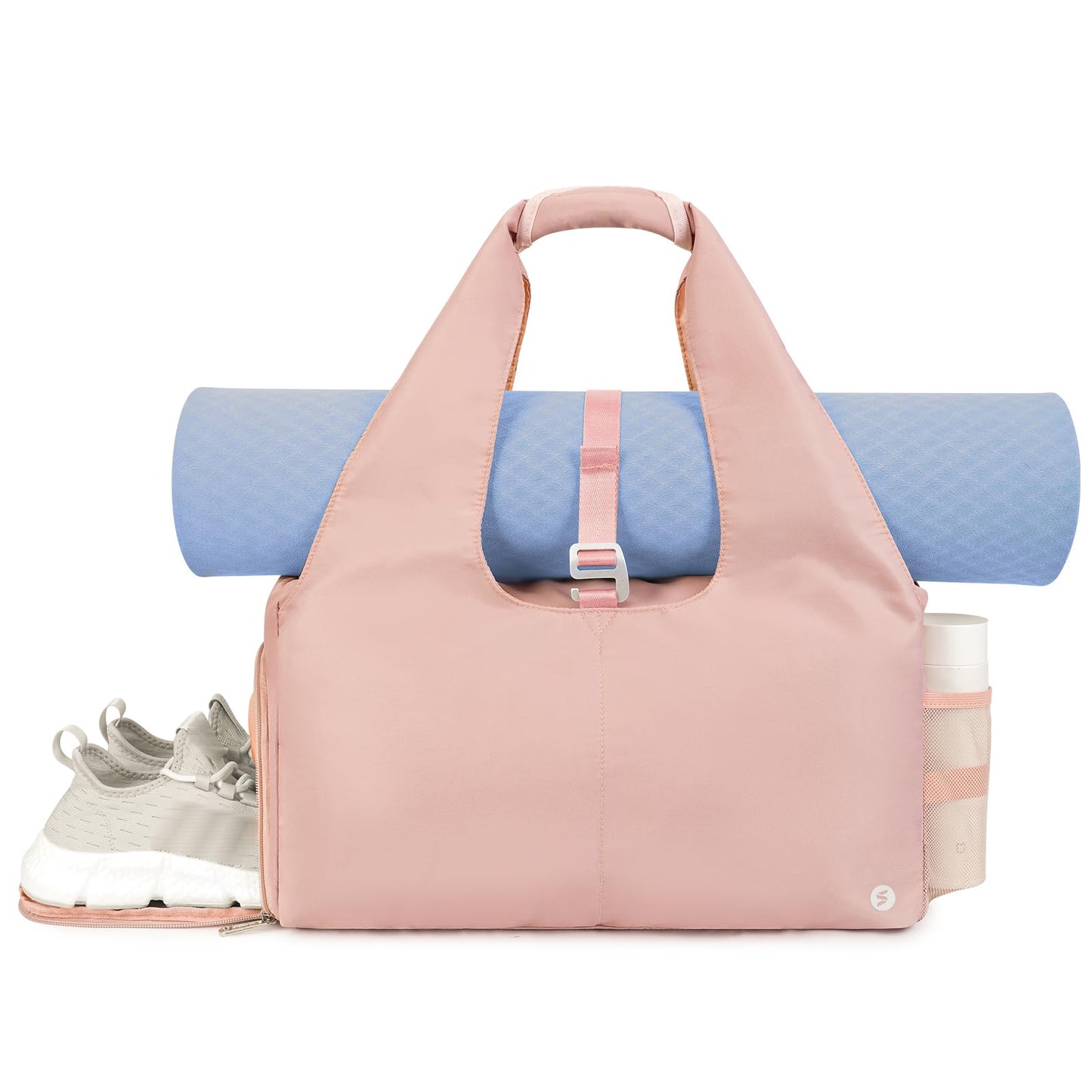 sportsnew Yoga Gym Bags for Women with Shoes Compartment & Wet Dry Storage Pockets & Adjustable Yoga Mat Holder, Patent Pending
