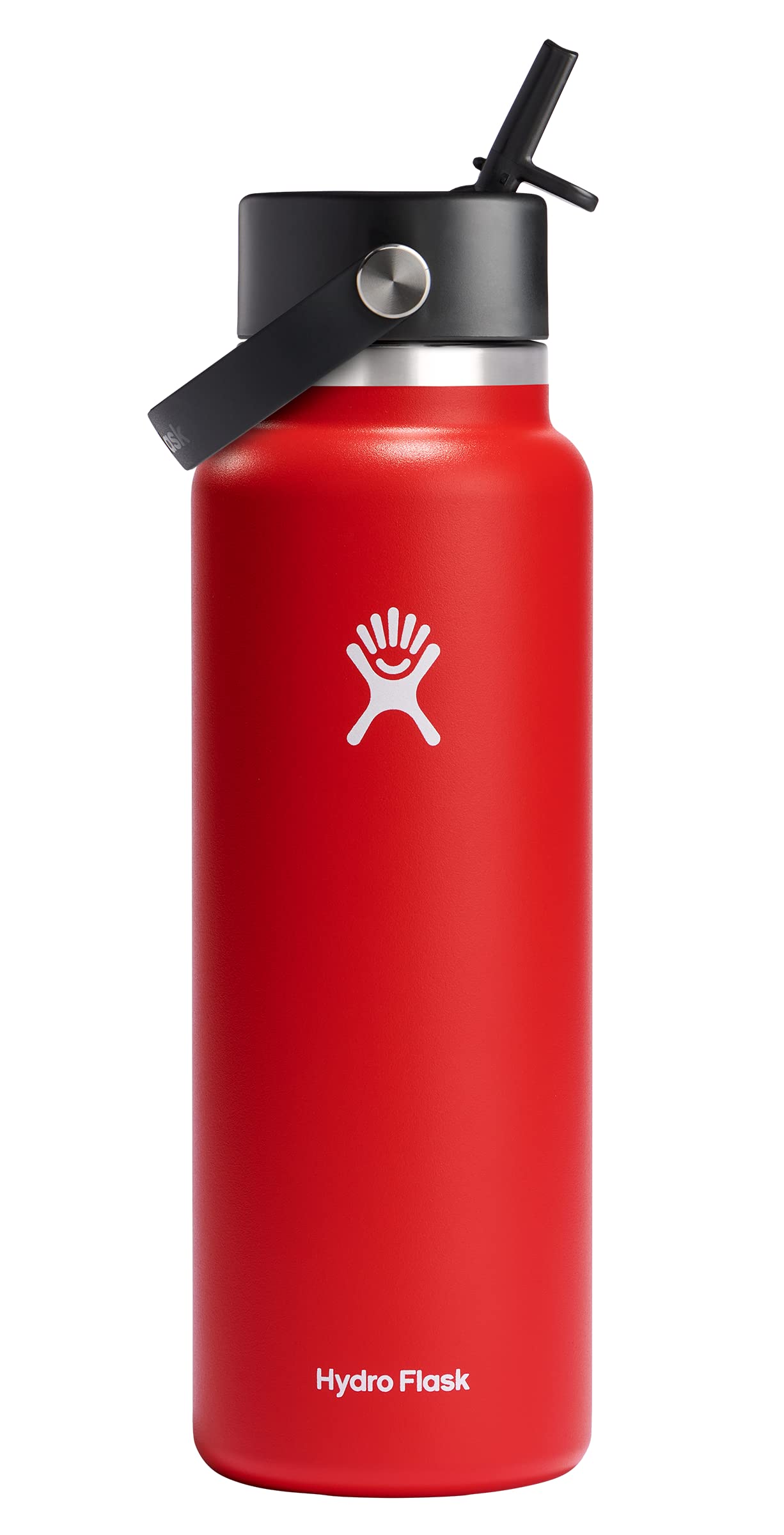 Hydro Flask 32 Oz Wide Flex Straw Cap Bottle - Insulated Stainless Steel - Wide Straw Lid, Non Spill, Leakproof in Jelly Pink