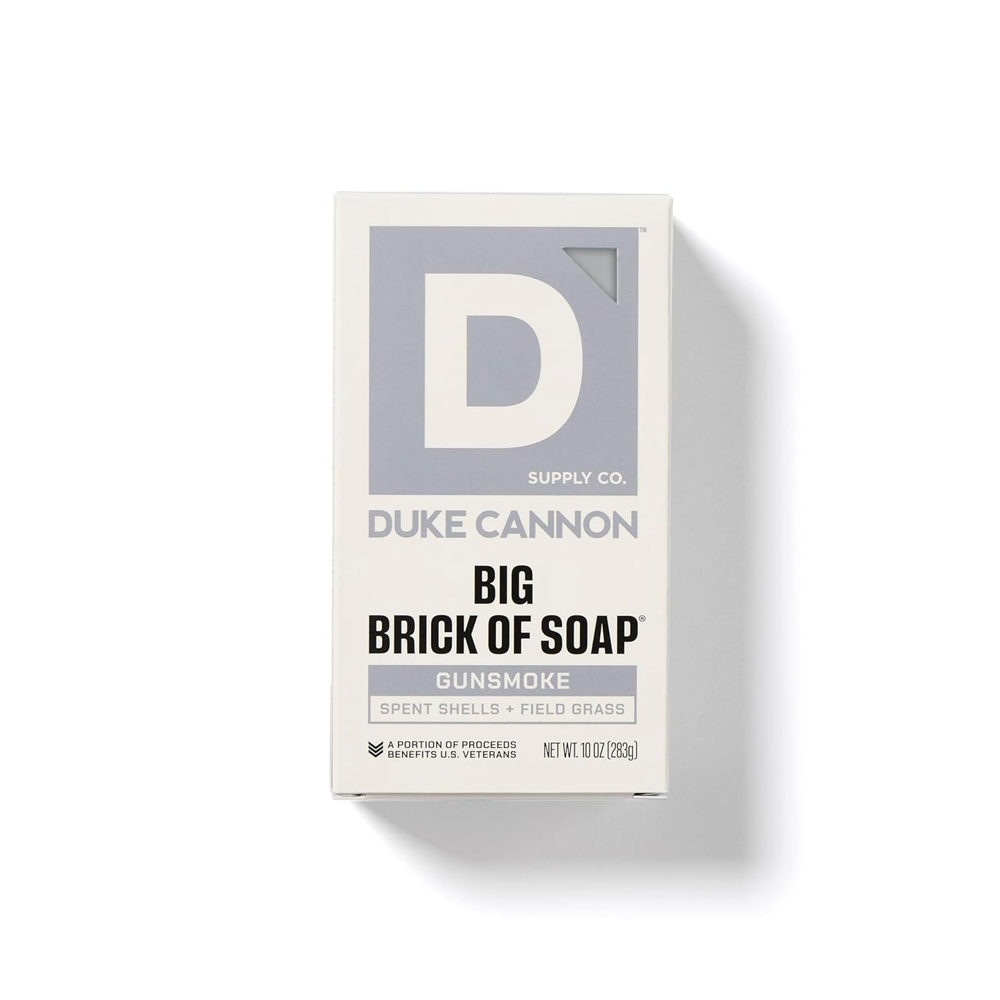 Duke Cannon Supply Co. Extra Large Bar Soap - Men's Natural Bar Soap with a Masculine Scent - USA-Made Soap for Men - All Skin Types - Big Brick of Soap - Gun Smoke (10 oz)