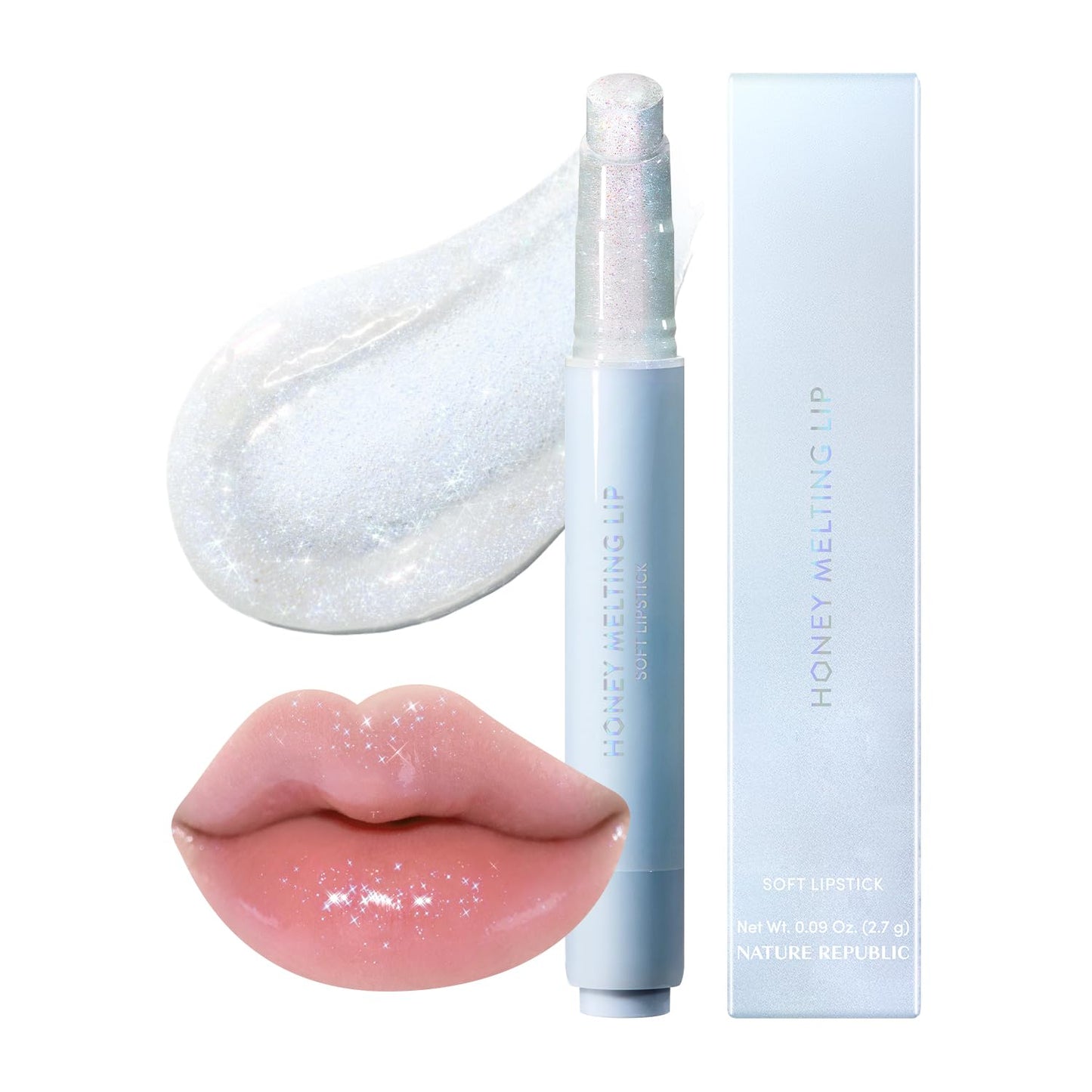 Nature Republic HONEY MELTING LIP PLUMPING (11 PINK) SOFT LIP STICK Tint & Plump Hydrating Gloss, Moisturizing balms, Volumizing formula & Sheer tint, Glowy Finish, korean make up
